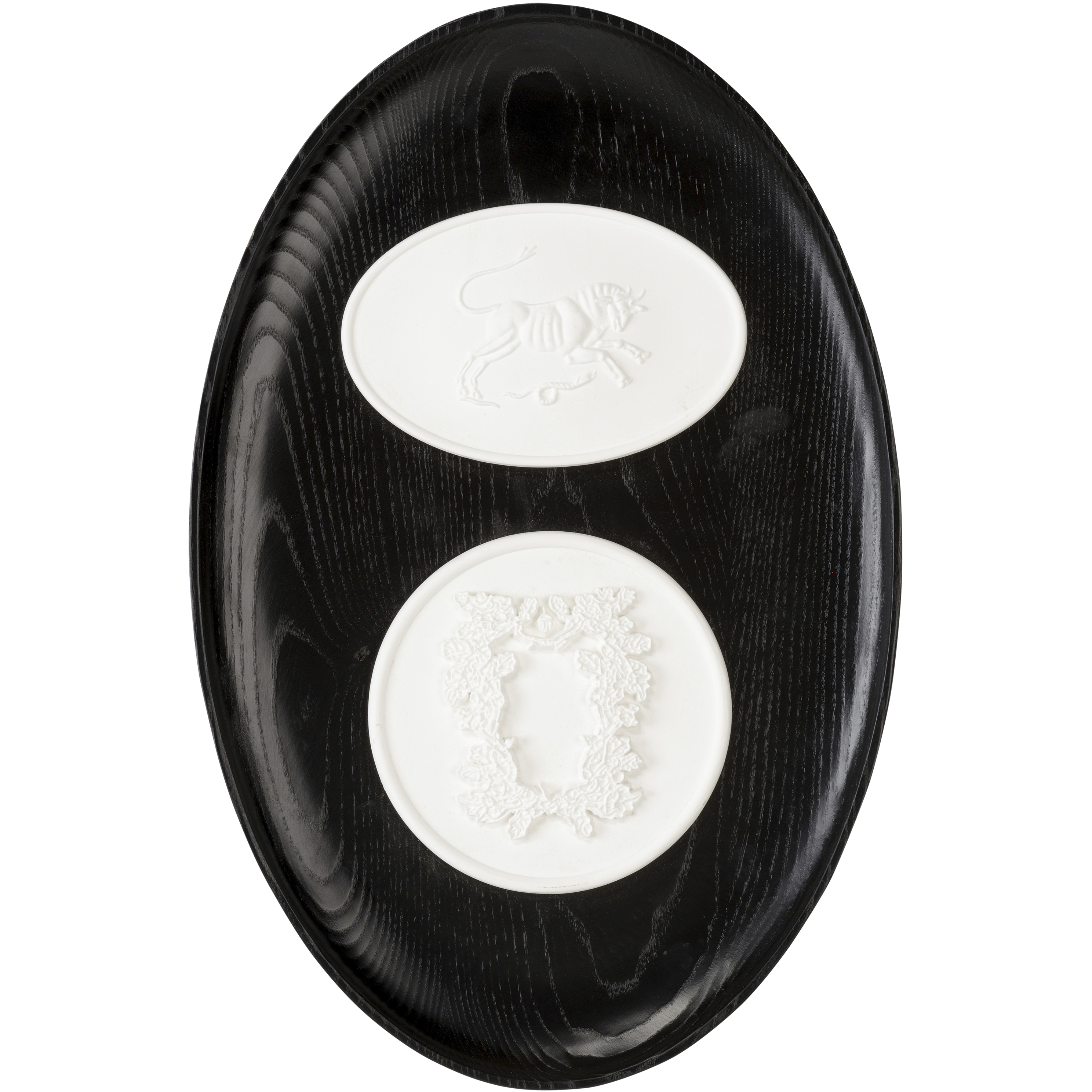 Decatur Black and White/Cream Framed Intaglios Wall Decor