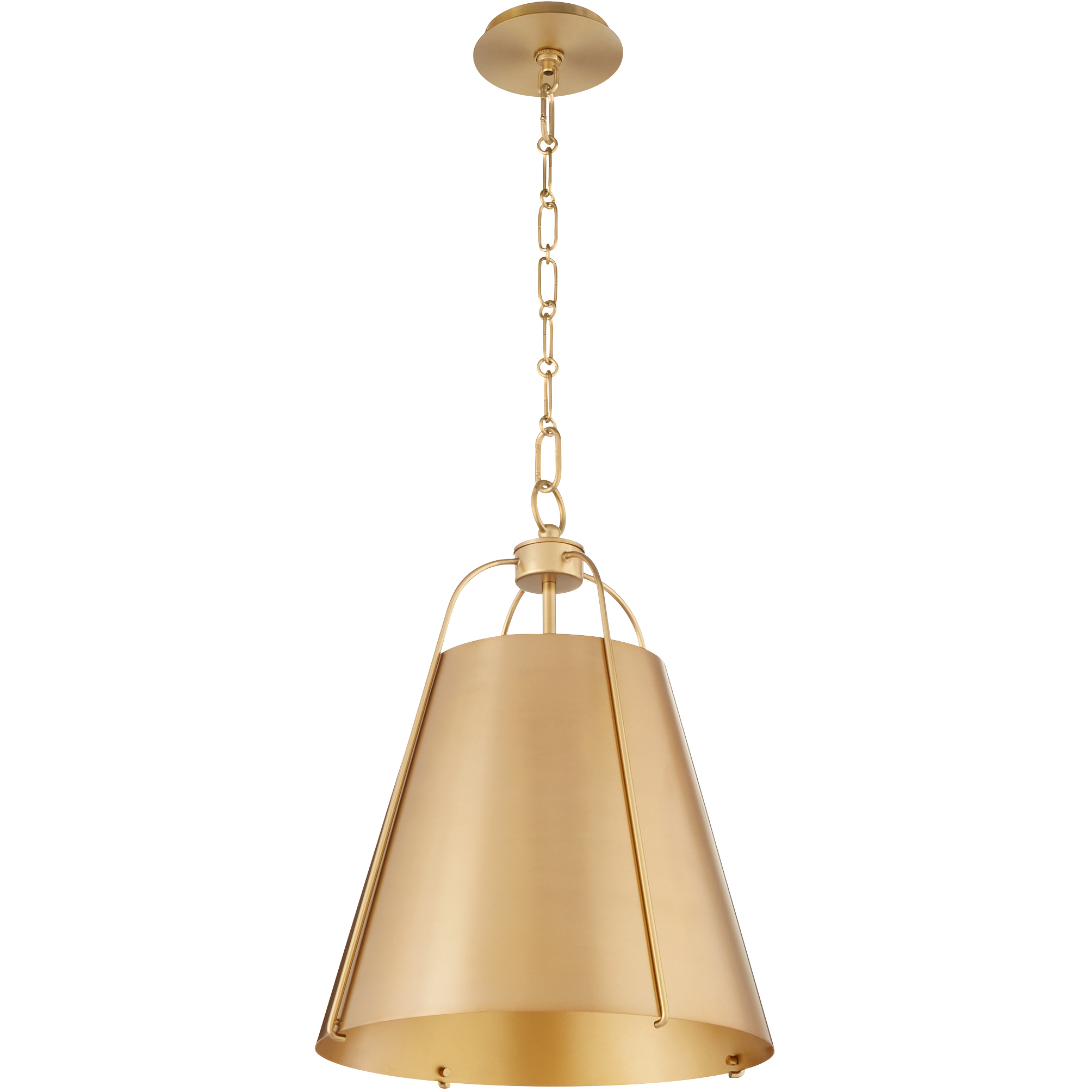 Jamie 1 Light 15 inch Aged Brass Pendant Ceiling Light