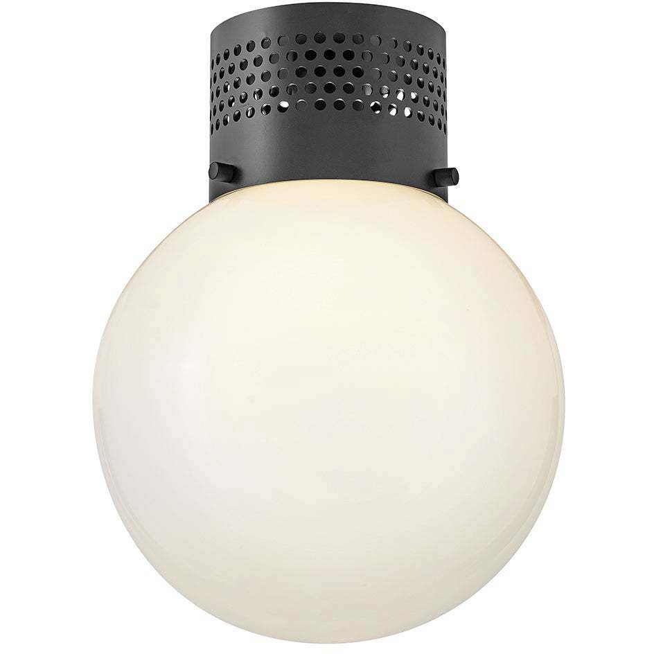 Taj 1 Light 9.75 inch Black Flush Mount Ceiling Light