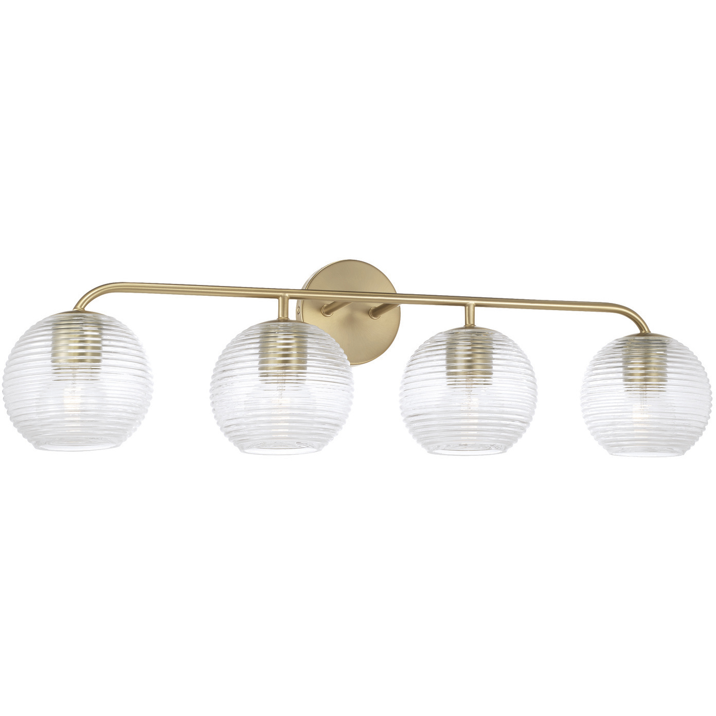 Dolan 4 Light 33.5 inch Matte Brass Vanity Light Wall Light
