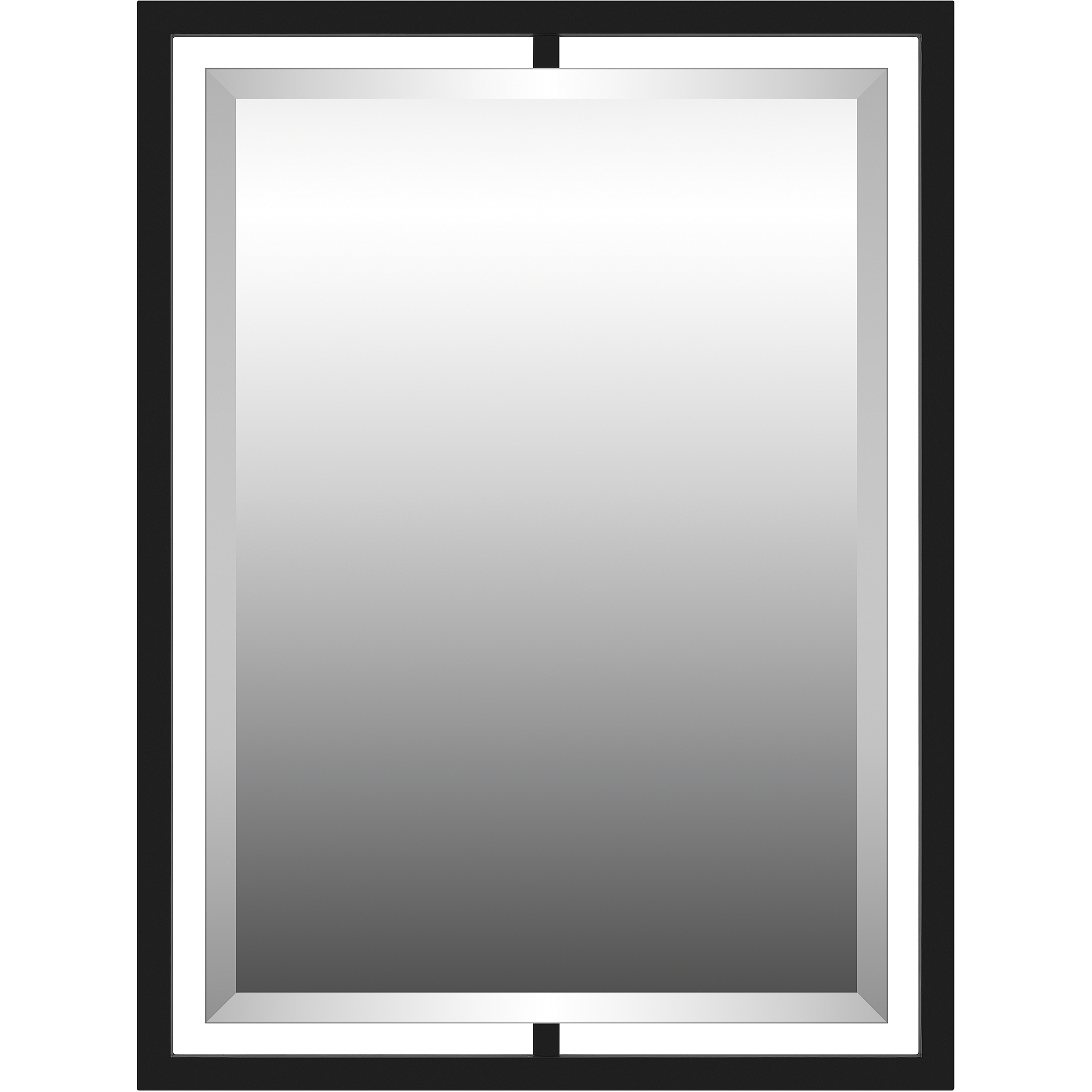Marcos 32 X 24 inch Matte Black Mirror