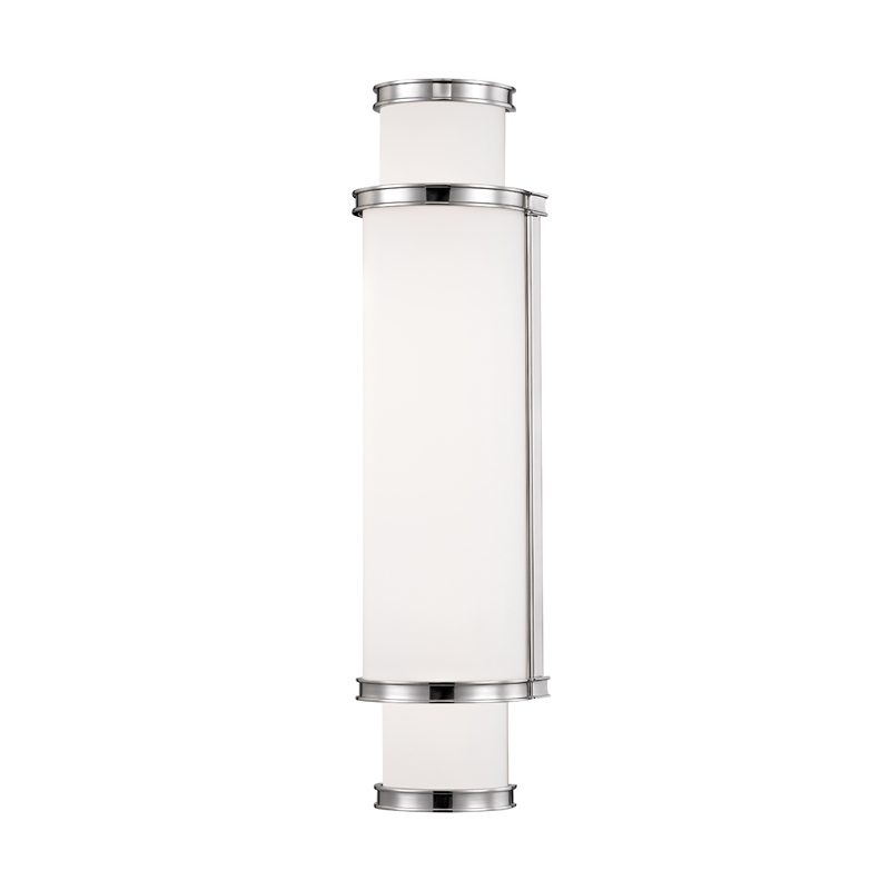 Malcolm LED 4.75 inch Polished Nickel Bath Light Wall Light, White