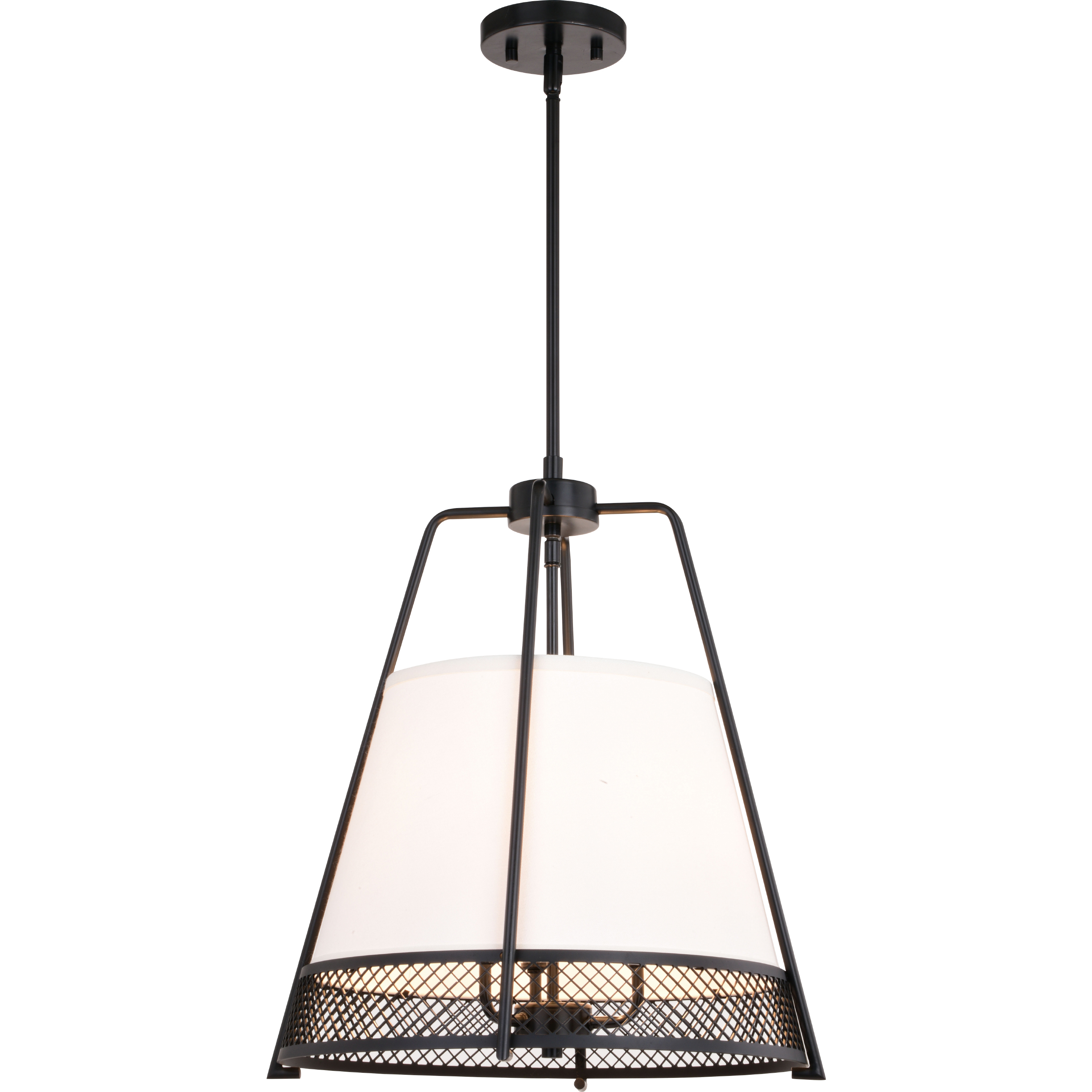 Benton LED 16.75 inch Matte Black Pendant Ceiling Light