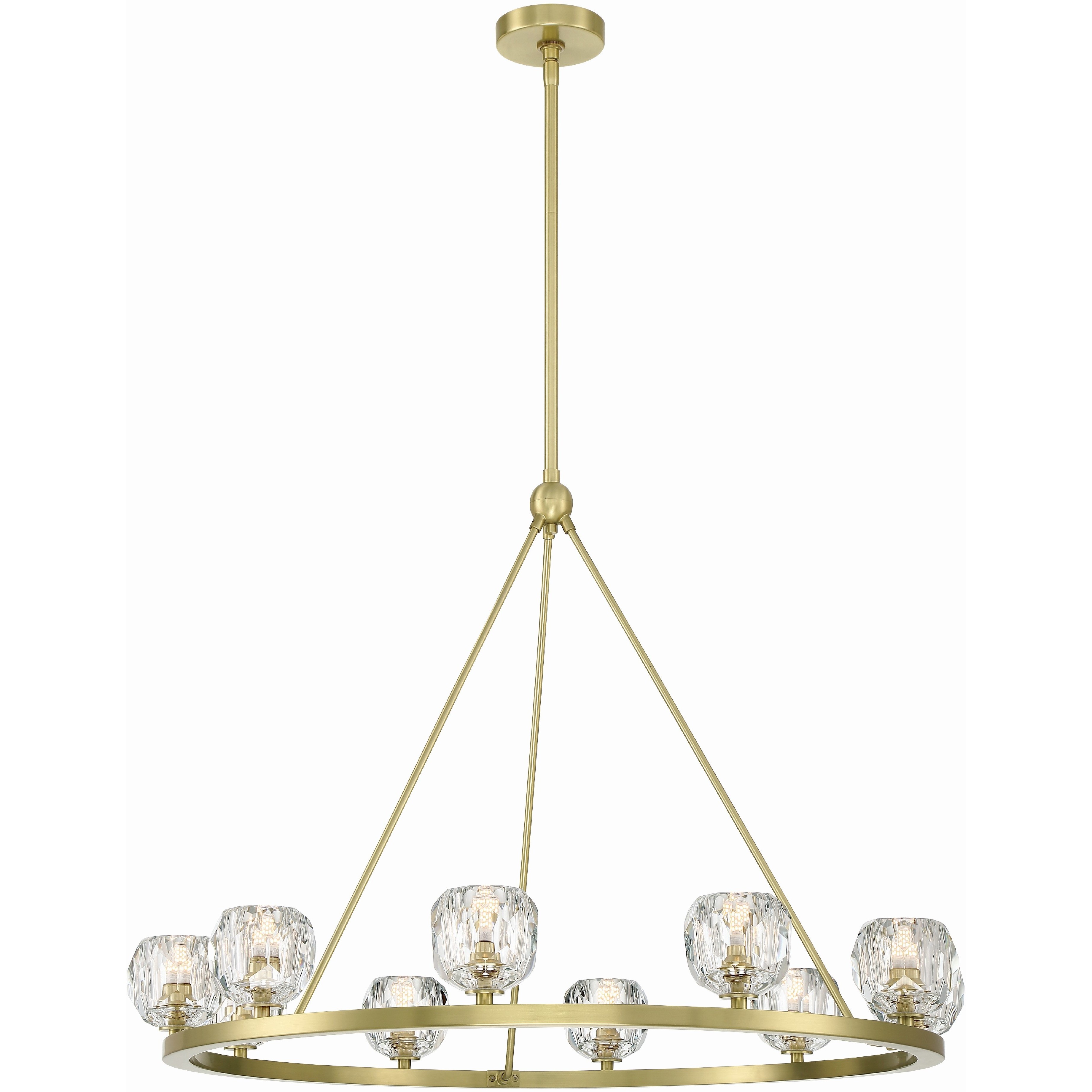 Aragon 10 Light 36 inch Soft Brass Chandelier Ceiling Light