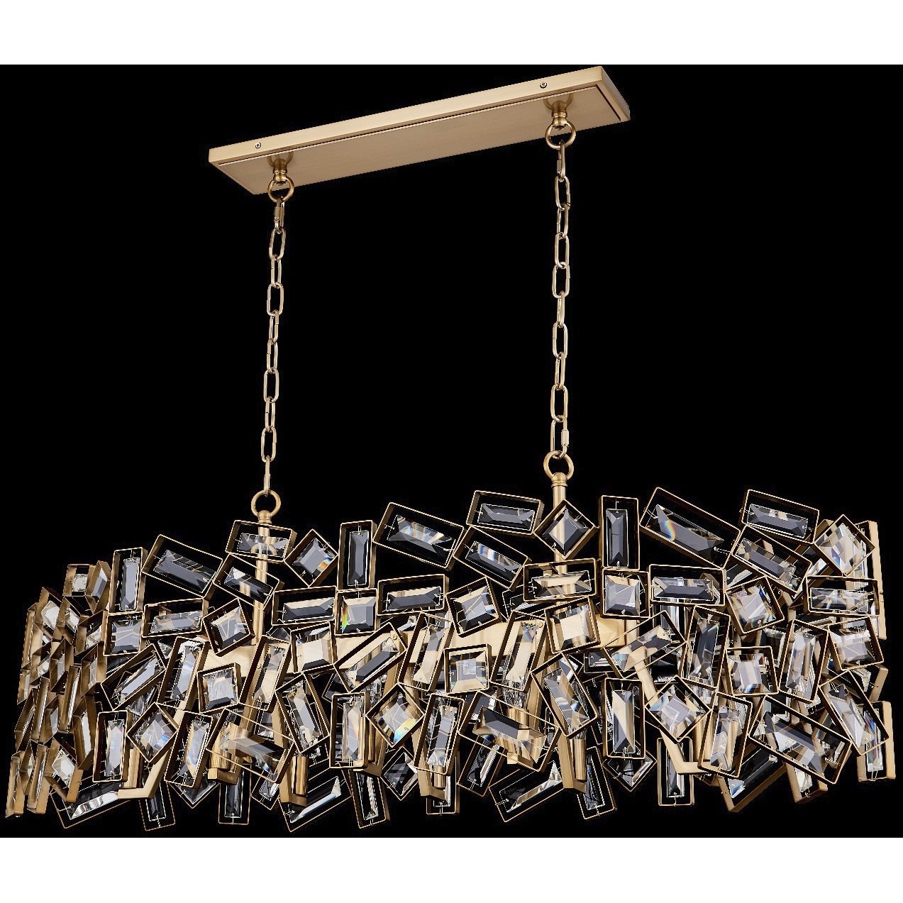 Inclanta 8 Light 37 inch Winter Brass Pendant Ceiling Light