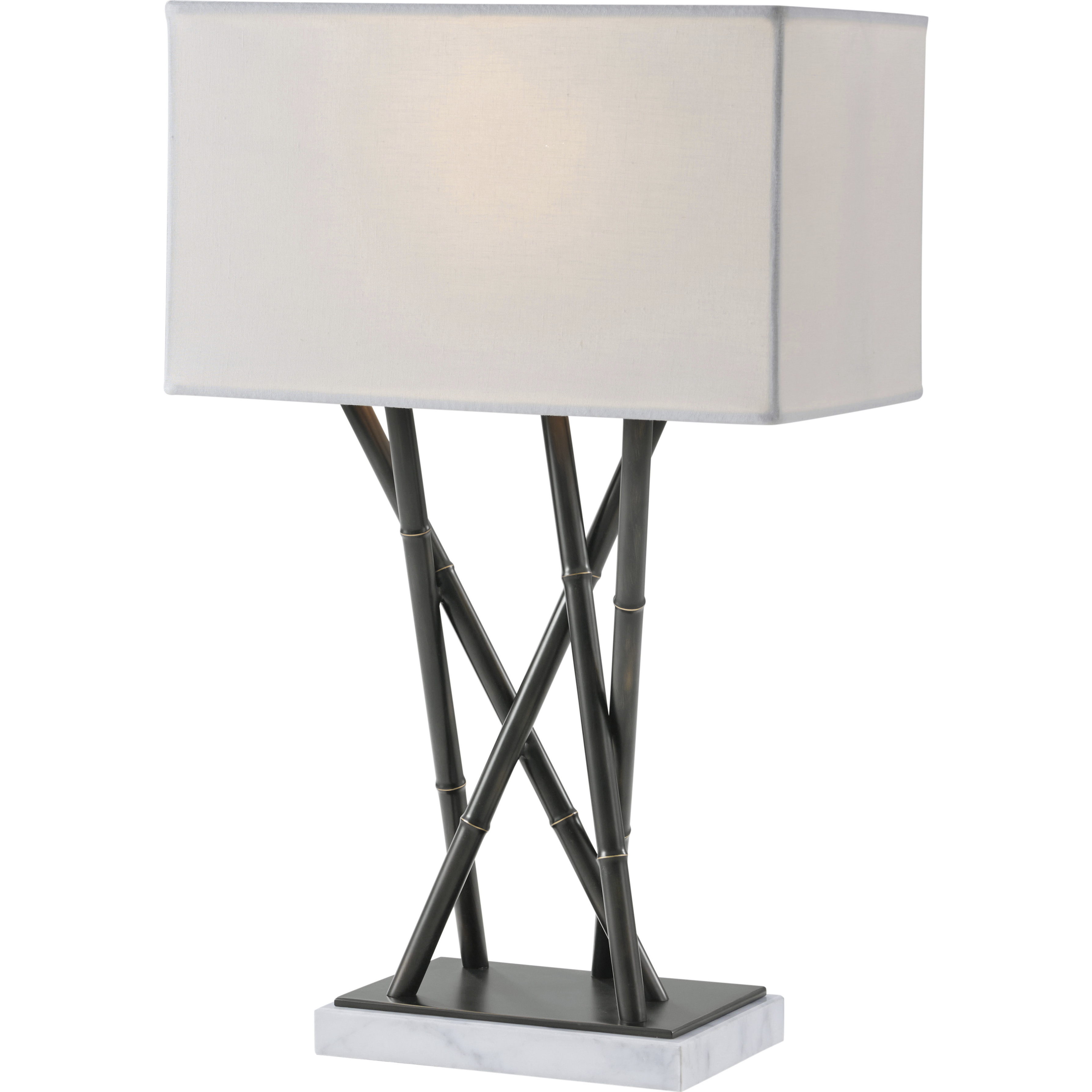 Kesden 27.5 inch Romulus Bamboo Table Lamp Portable Light, Cluster, TA Illuminations