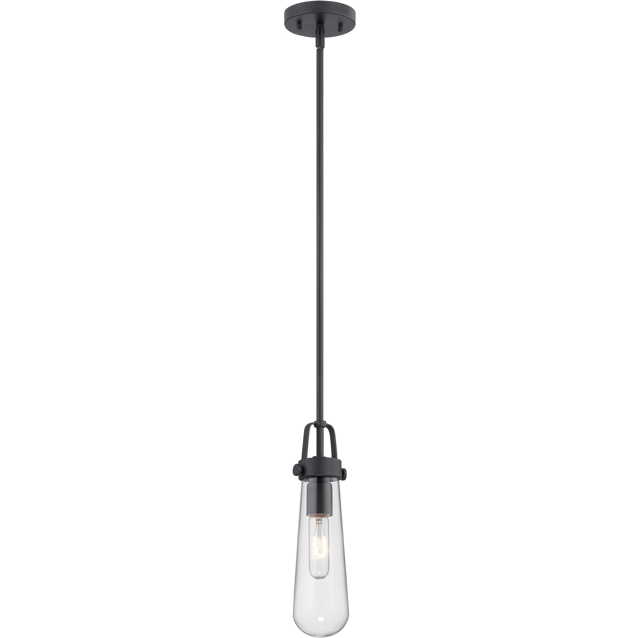 Beaker 1 Light 4.75 inch Aged Bronze Mini Pendant Ceiling Light