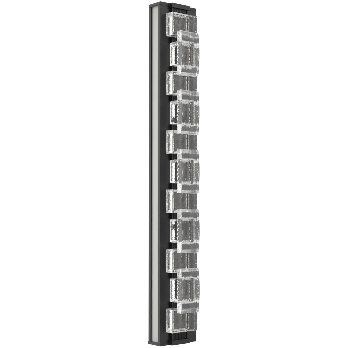 Tessera LED 5.1 inch Matte Black with Salt White Sconce Wall Light
