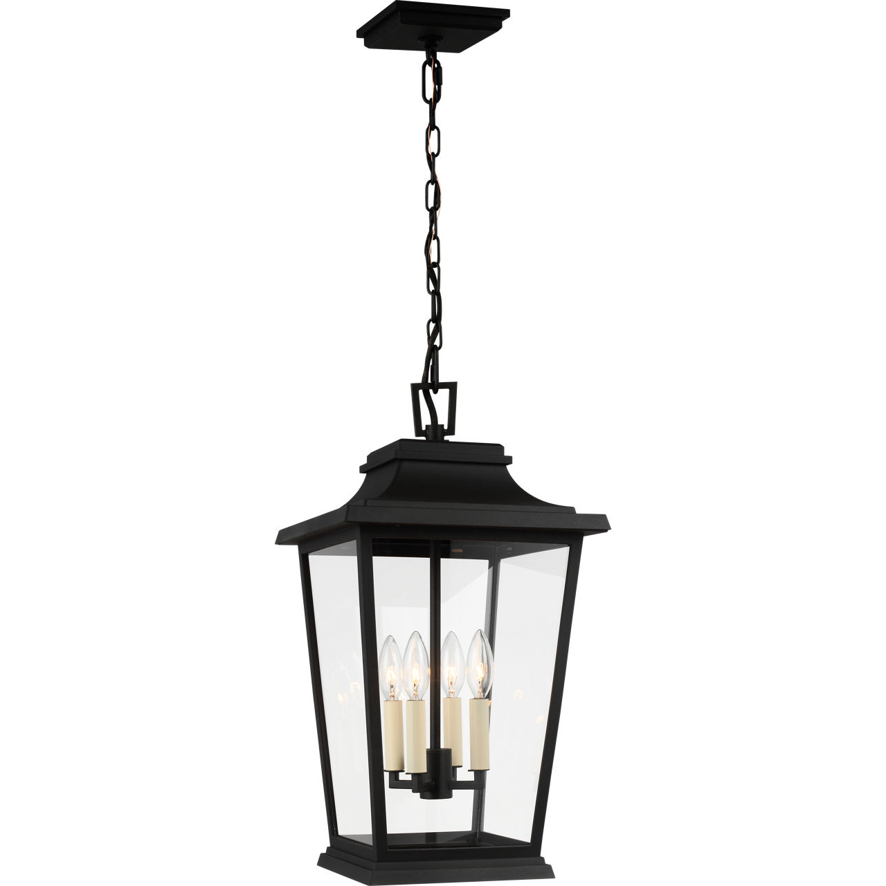 Sean Lavin Warren 4 Light 12 inch Textured Black Outdoor Hanging Lantern