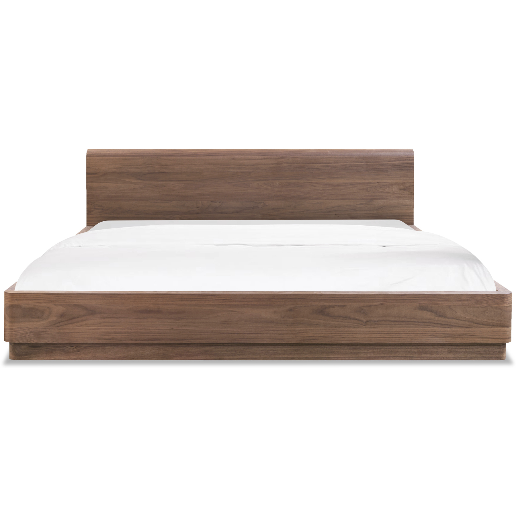 Round Off Brown Bed, Queen