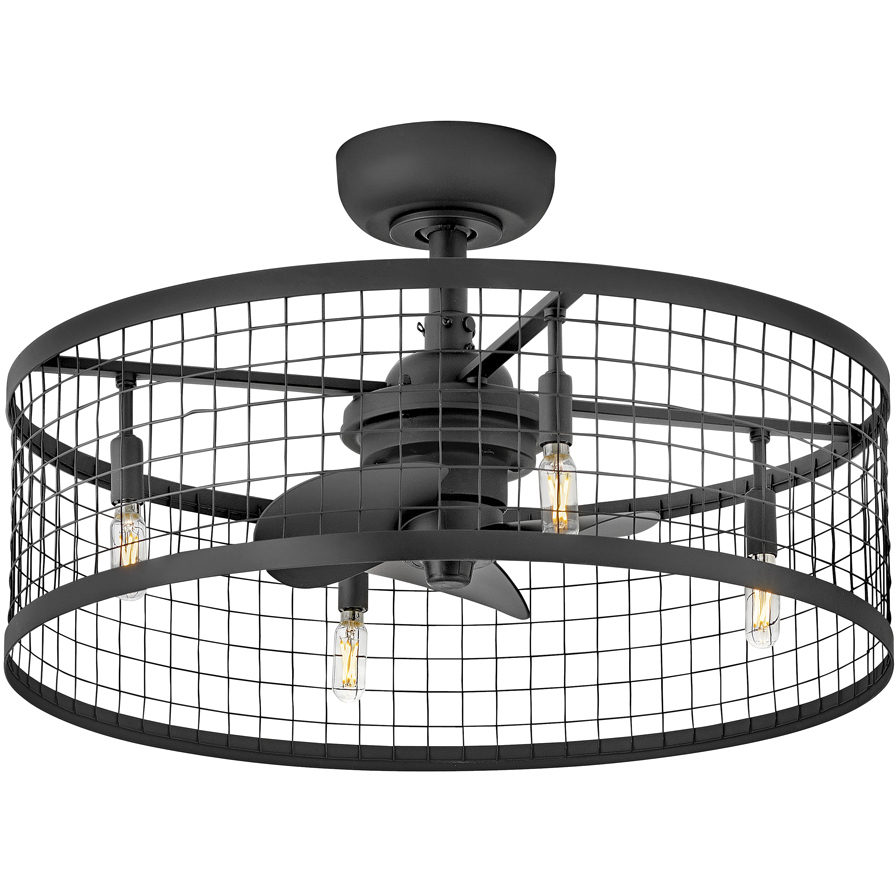 Finnigan 12 inch Matte Black Fan