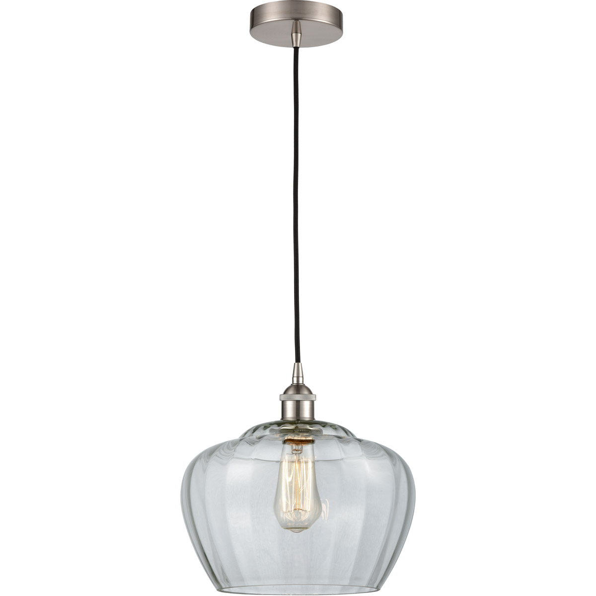 Edison Fenton 1 Light 11 inch Brushed Satin Nickel Mini Pendant Ceiling Light