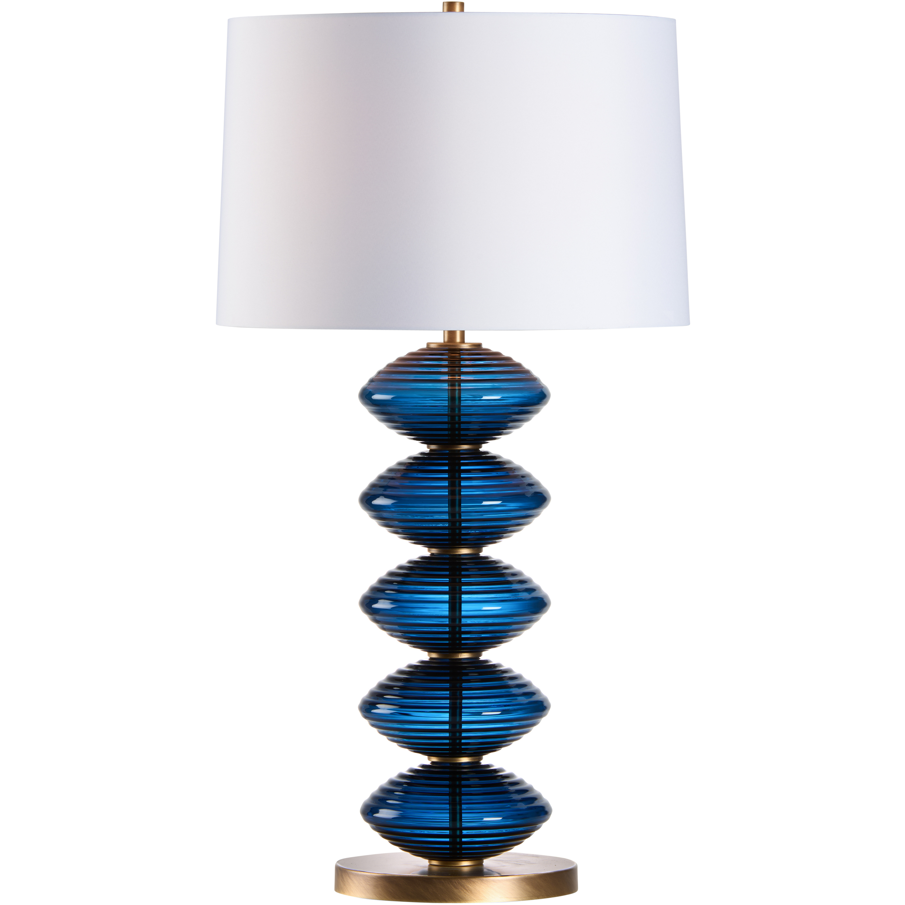 Chicchi 25.5 inch 100.00 watt Blue and Gold Table Lamp Portable Light