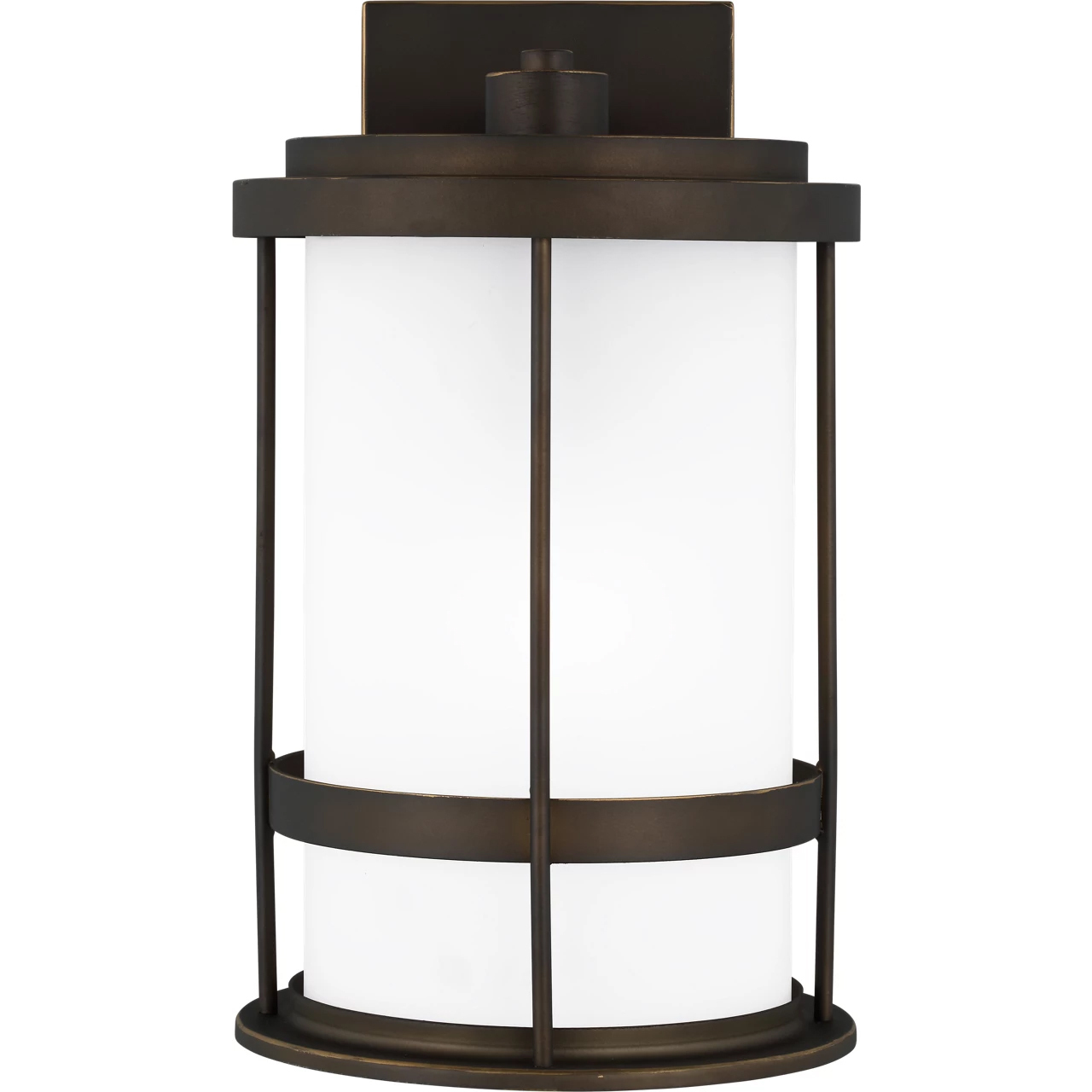 Wilburn 1 Light 13.5 inch Antique Bronze Outdoor Wall Lantern, Medium