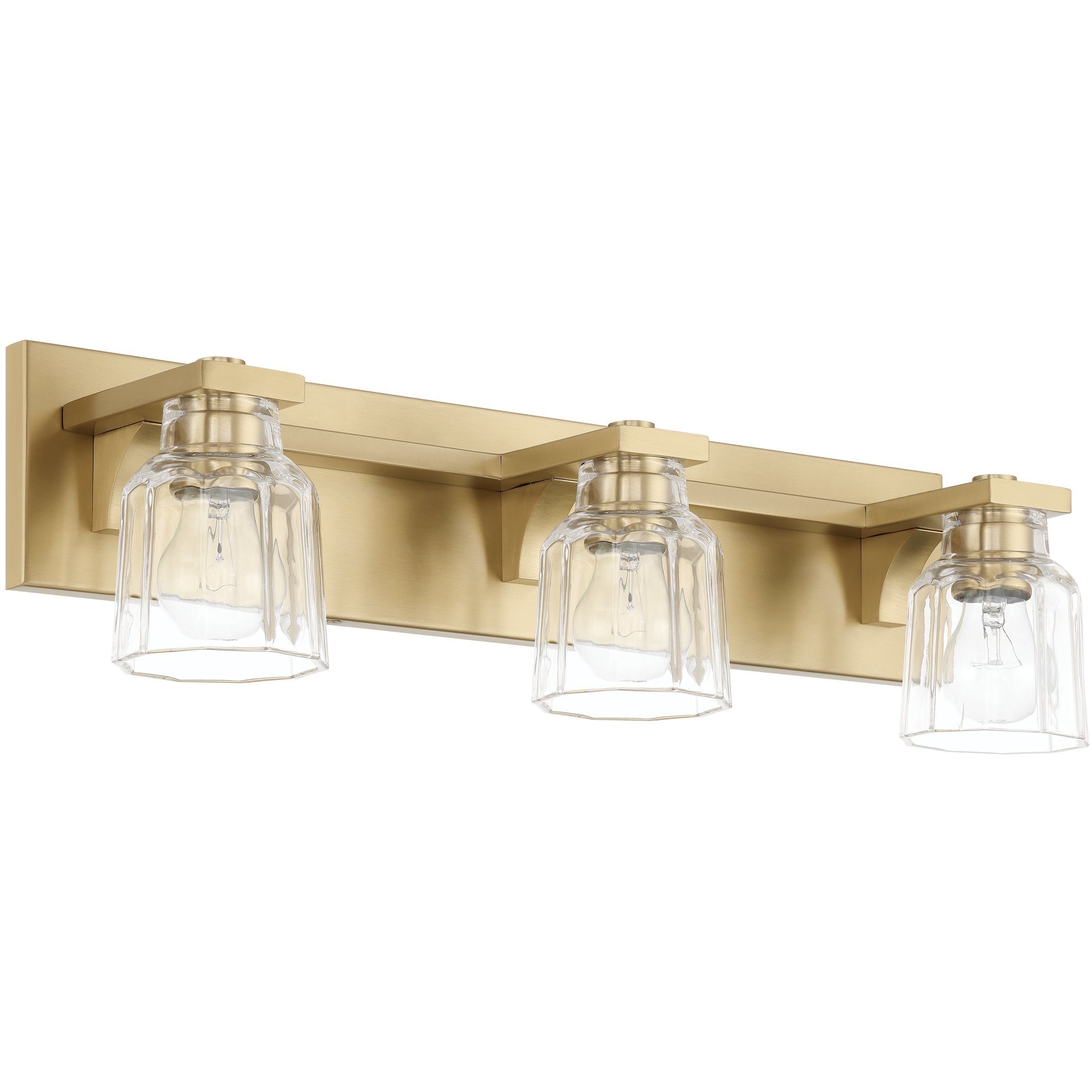 Dryden 3 Light 24.25 inch Champagne Gold Vanity Light Wall Light