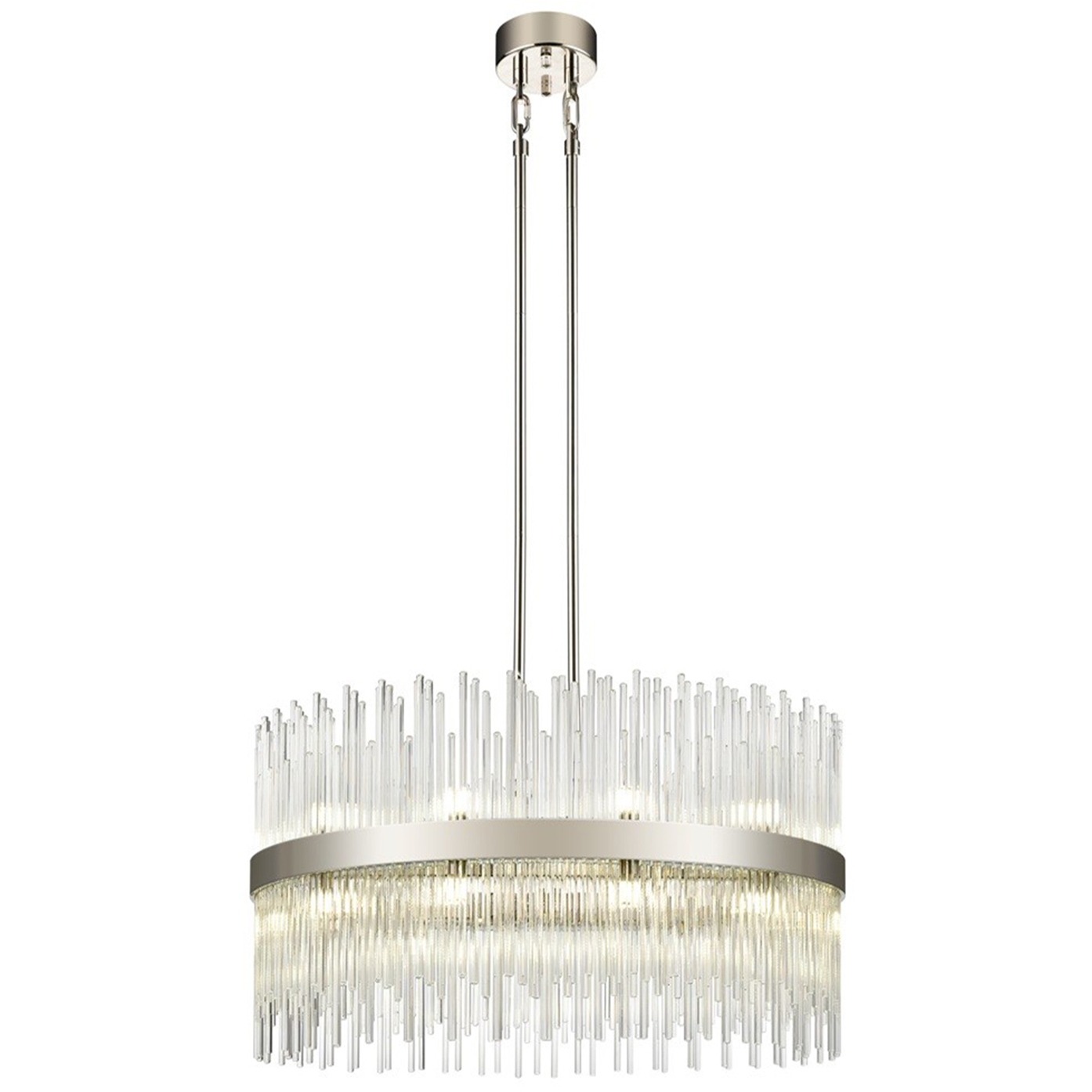 Citadel 22 Light 31.5 inch Polished Nickel Drum Chandelier Ceiling Light