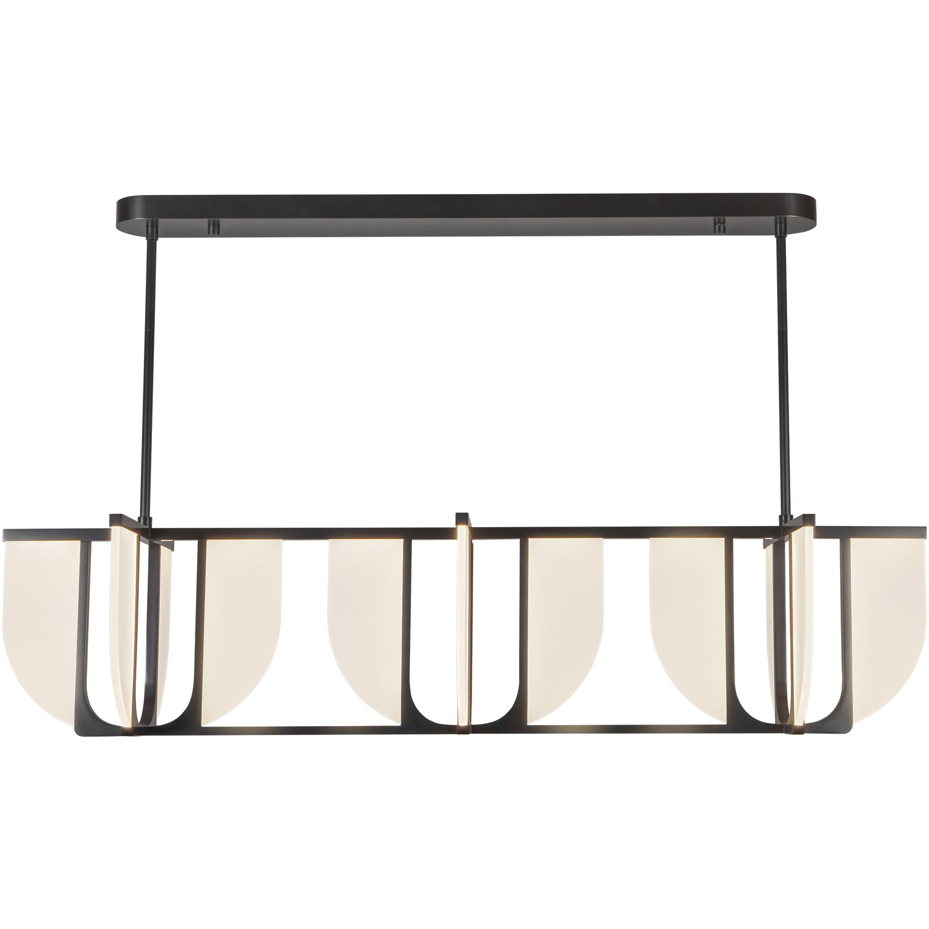 Anders 58.75 inch Urban Bronze Linear Pendant Ceiling Light