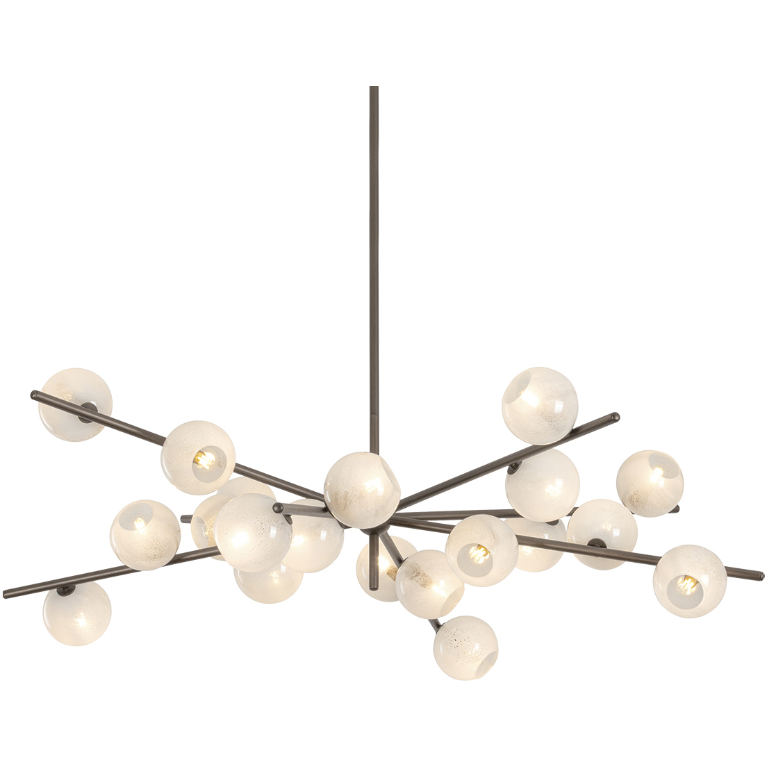 Sonny 20 Light 59.75 inch Bronze Leaf Chandelier Ceiling Light