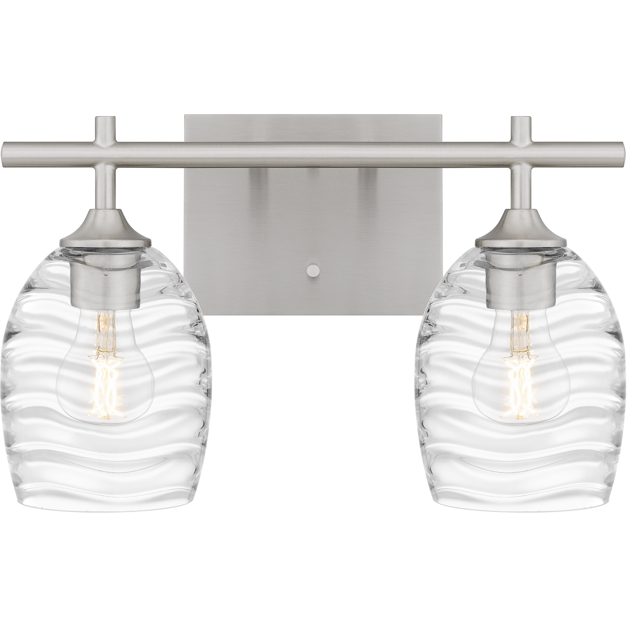 Lucy 2 Light 15 inch Brushed Nickel Bath Light Wall Light, Medium