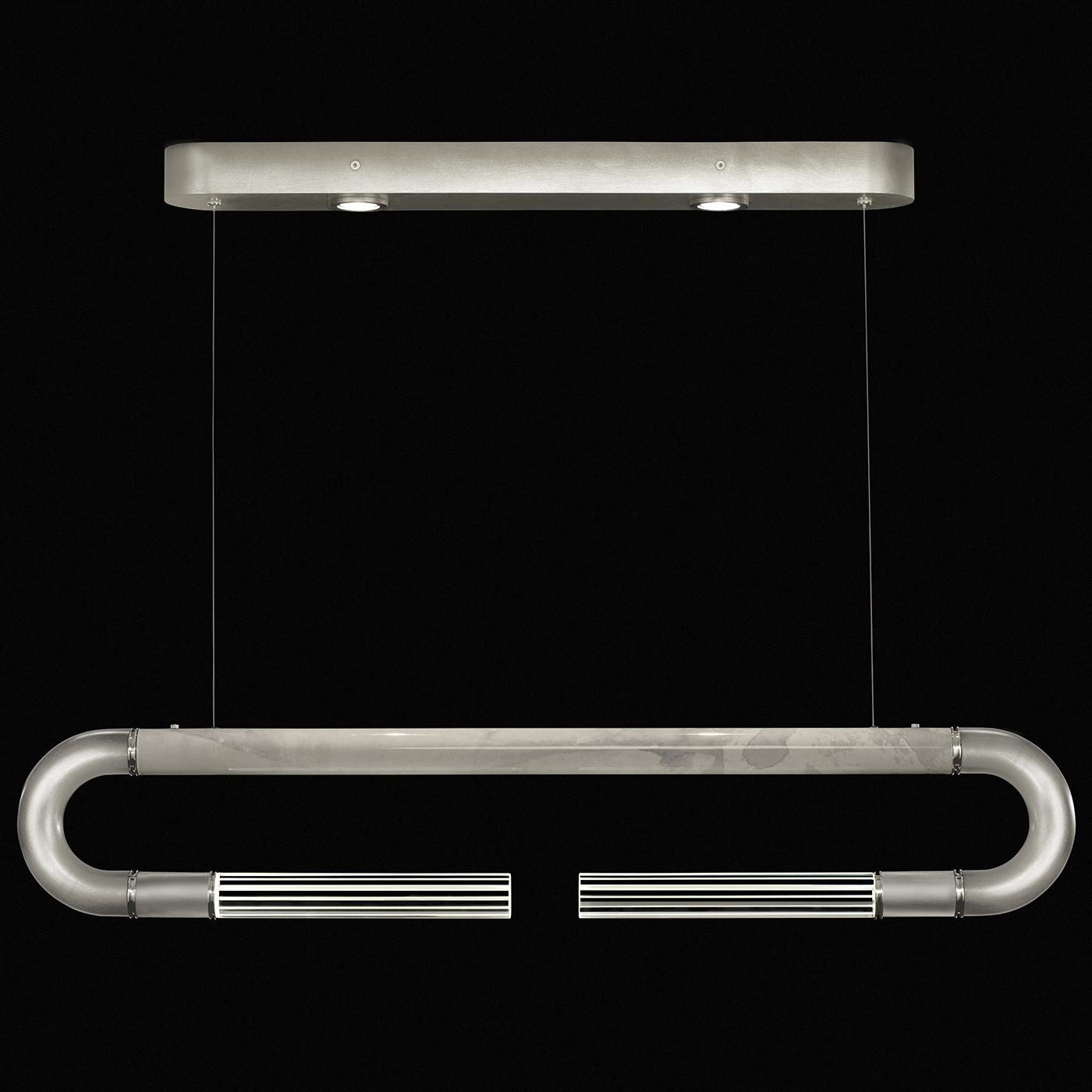 Antonia LED 52 inch Silver Pendant Ceiling Light
