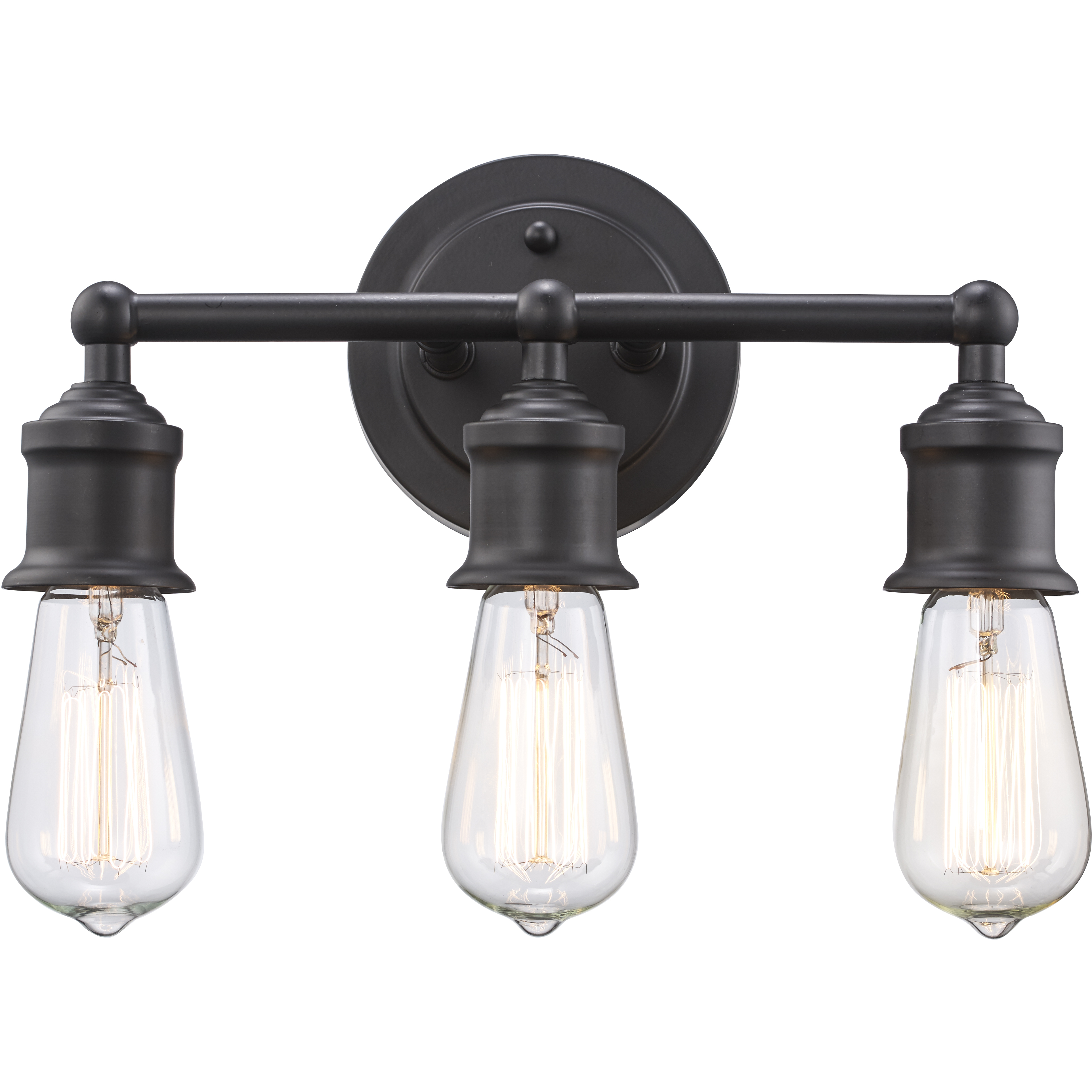 Underwood 3 Light 12 inch Rubbed Oil Bronze Vanity Bar Wall Light