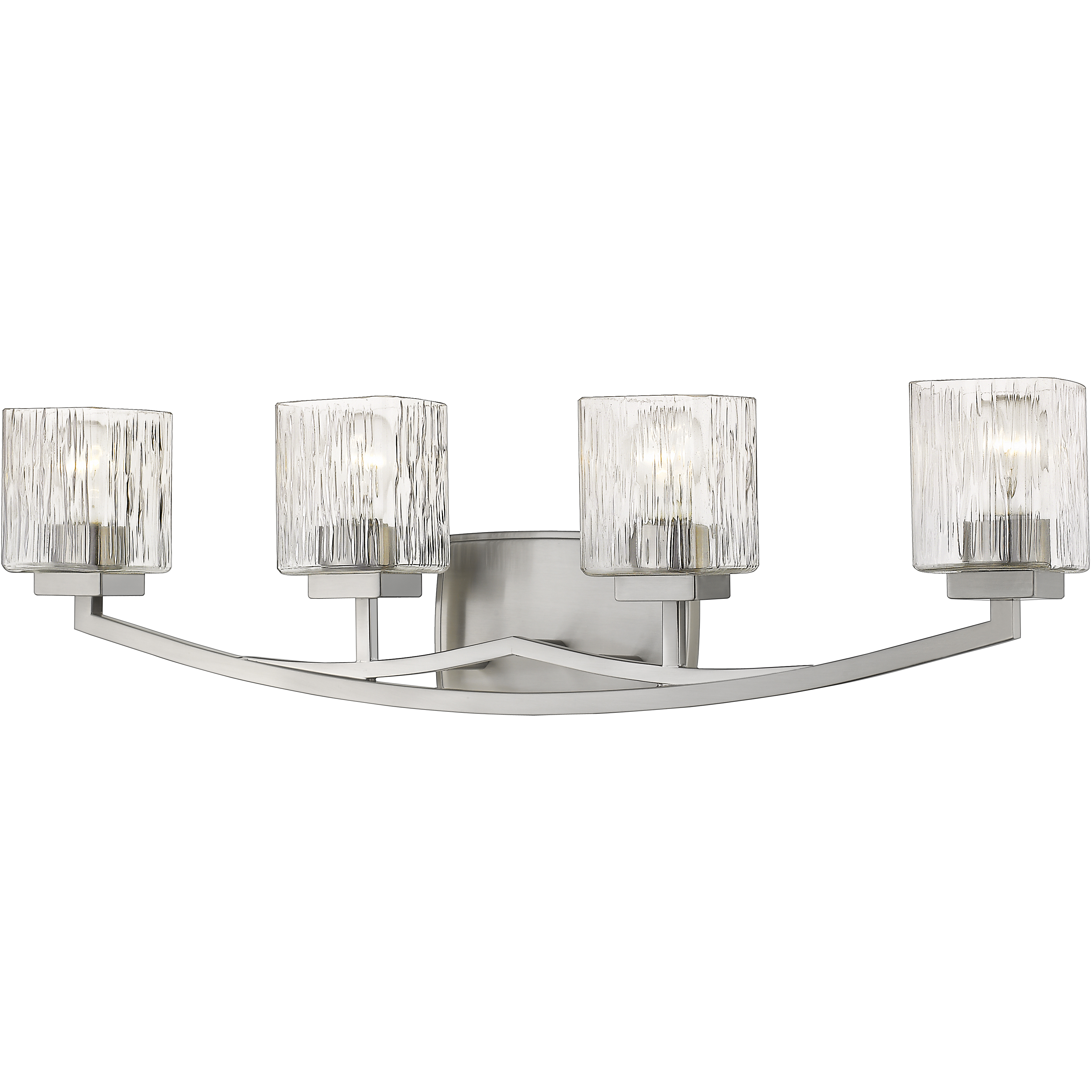 Zaid 4 Light 32 inch Brushed Nickel Vanity Wall Light