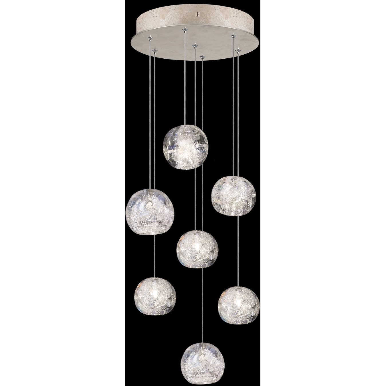 Natural Inspirations 7 Light 14 inch Gold Pendant Ceiling Light