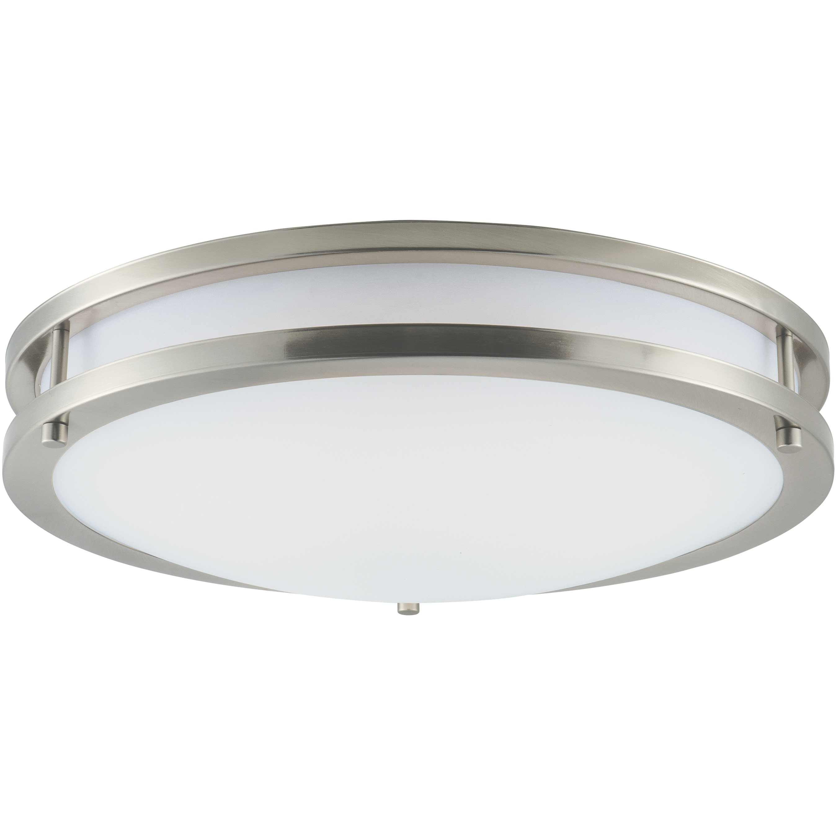 Linear LED 16 inch Satin Nickel Flush Mount Ceiling Light