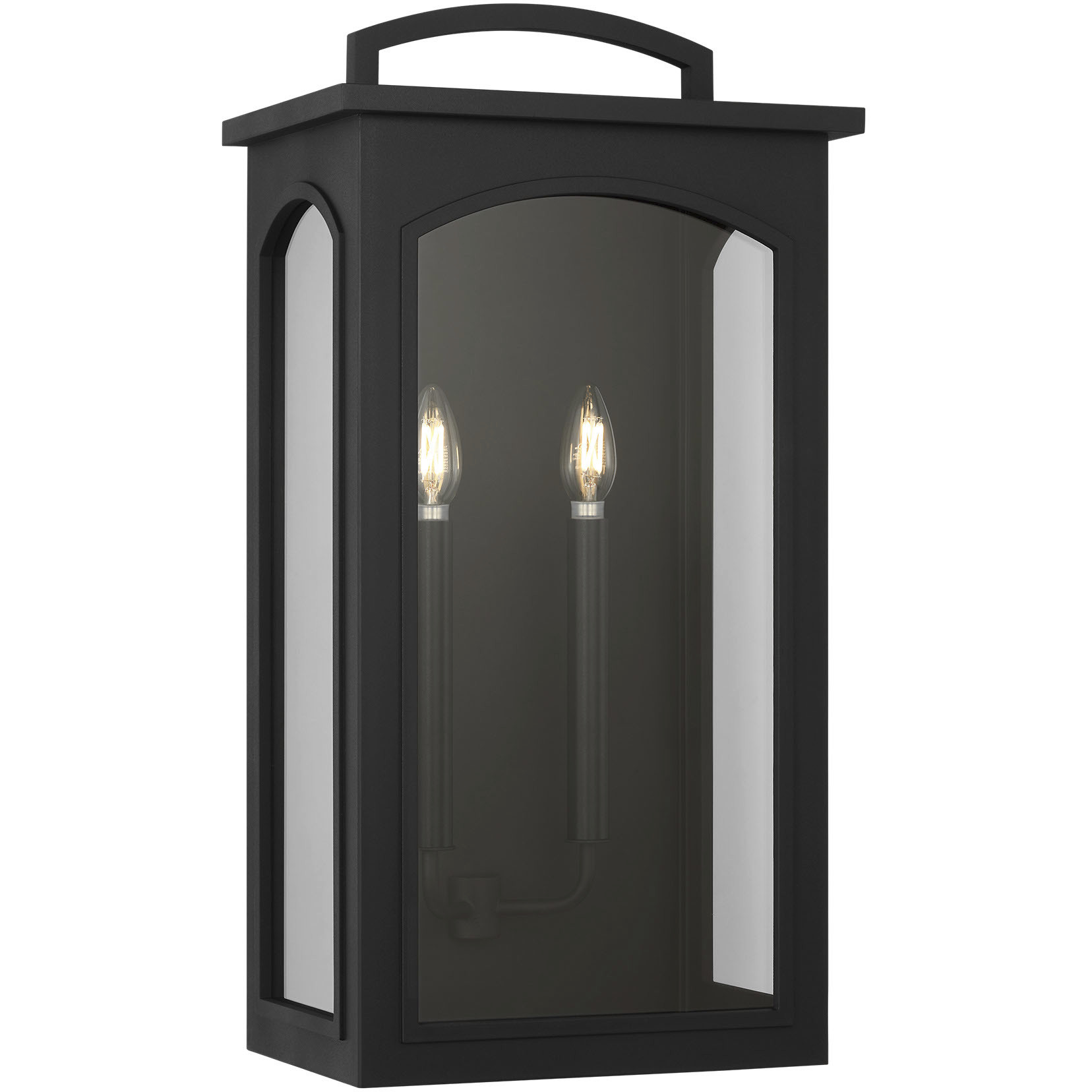 C&M by Chapman & Myers Modesto 2 Light 24.13 inch Textured Black Outdoor Wall Lantern