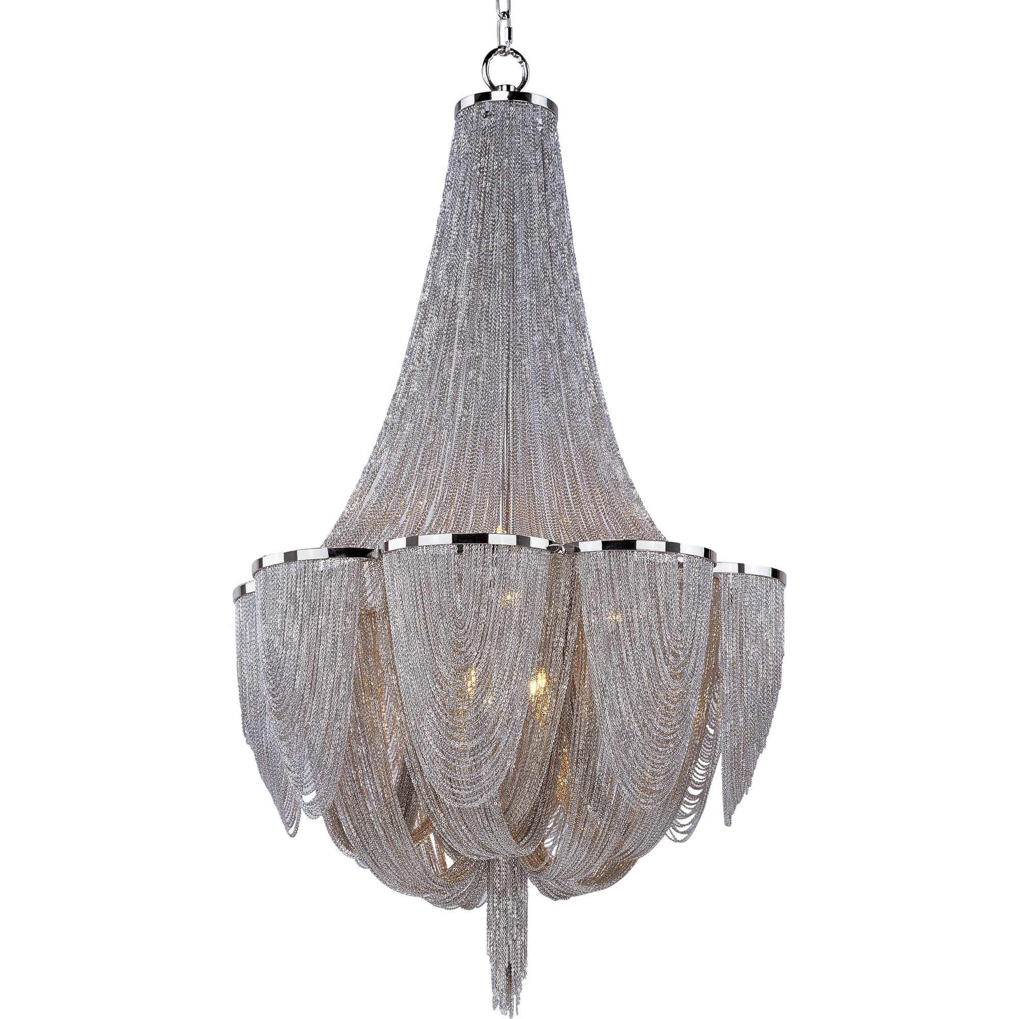 Chantilly LED 22 inch Polished Nickel Single-Tier Chandelier Ceiling Light
