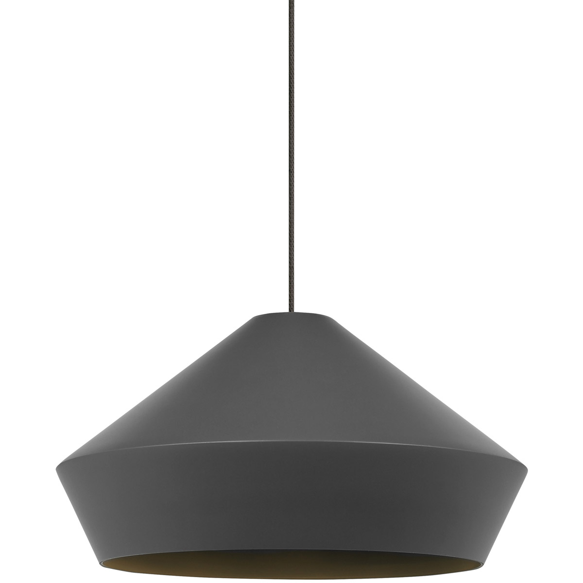 Sean Lavin Brummel 1 Light 120 Antique Bronze Low-Voltage Pendant Ceiling Light in Incandescent, Monopoint, Matte Charcoal Gray