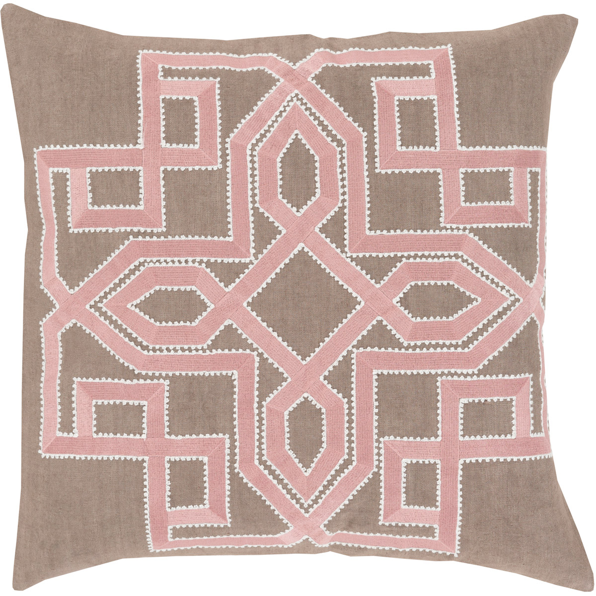 Gatsby 18 inch Camel, Rose, Ivory Pillow Kit