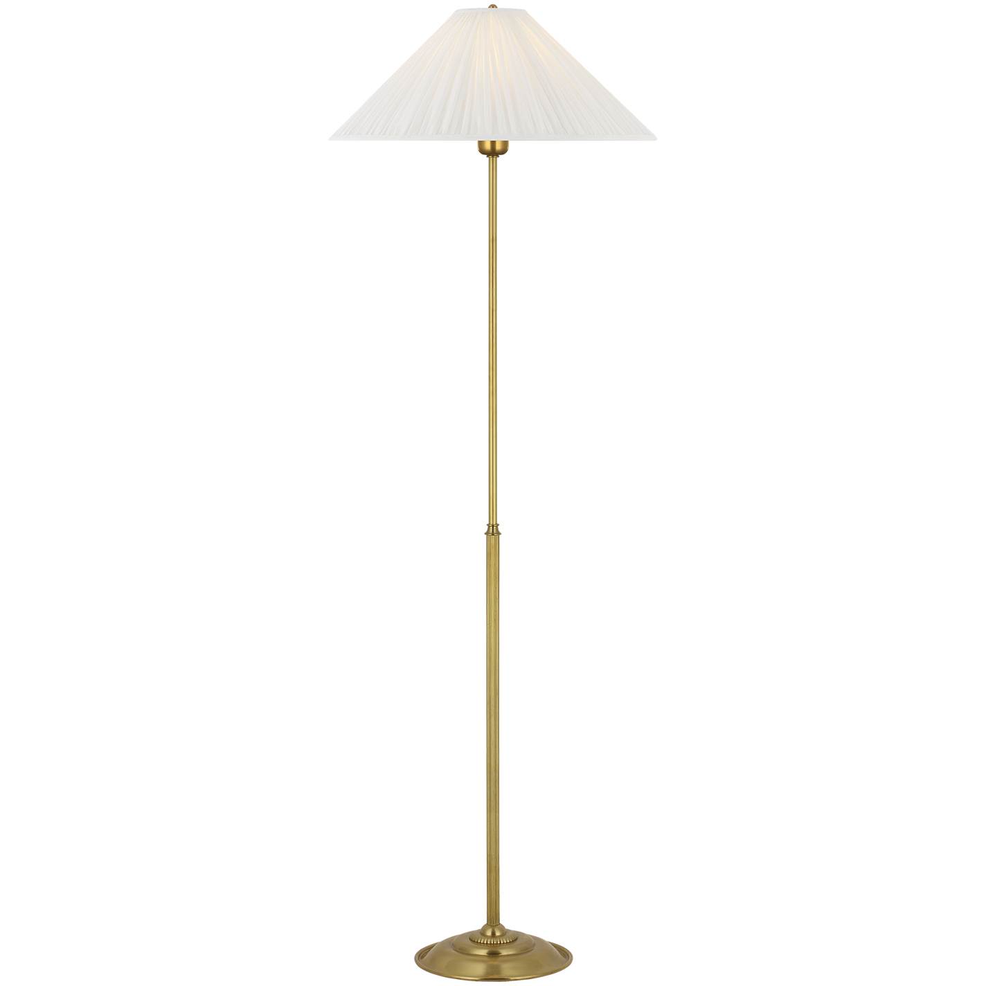 Amber Lewis Soren 53.5 inch 5 watt Hand-Rubbed Antique Brass Floor Lamp Portable Light