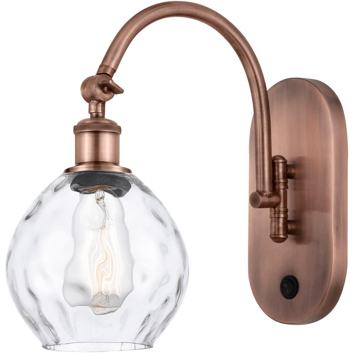 Ballston Waverly 1 Light 6 inch Antique Copper Sconce Wall Light