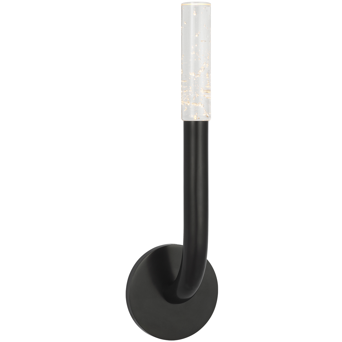 Kelly Wearstler Rousseau LED 4.5 inch Bronze ADA Single Sconce Wall Light in Seeded Glass