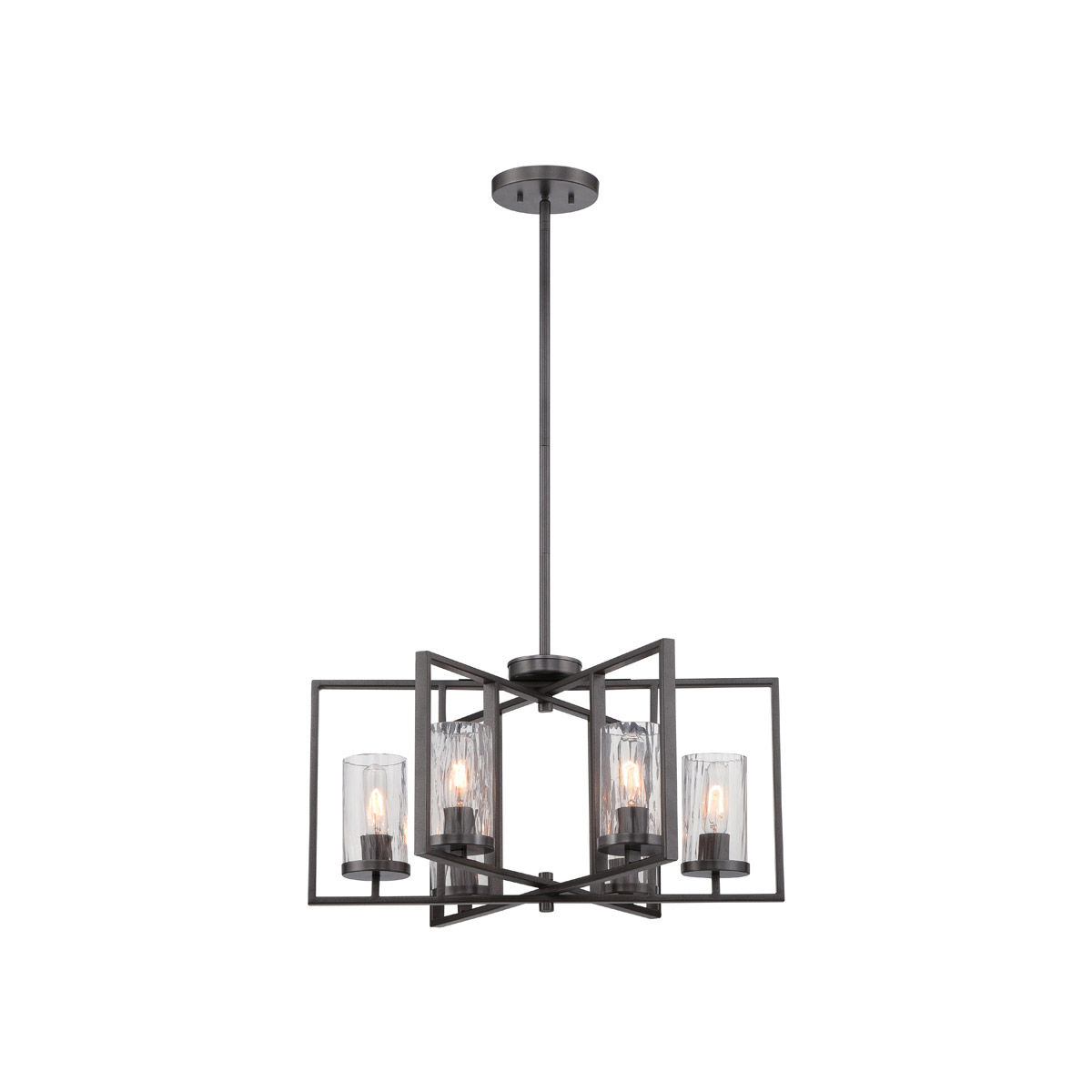 Elements 6 Light 25 inch Charcoal Chandelier Ceiling Light