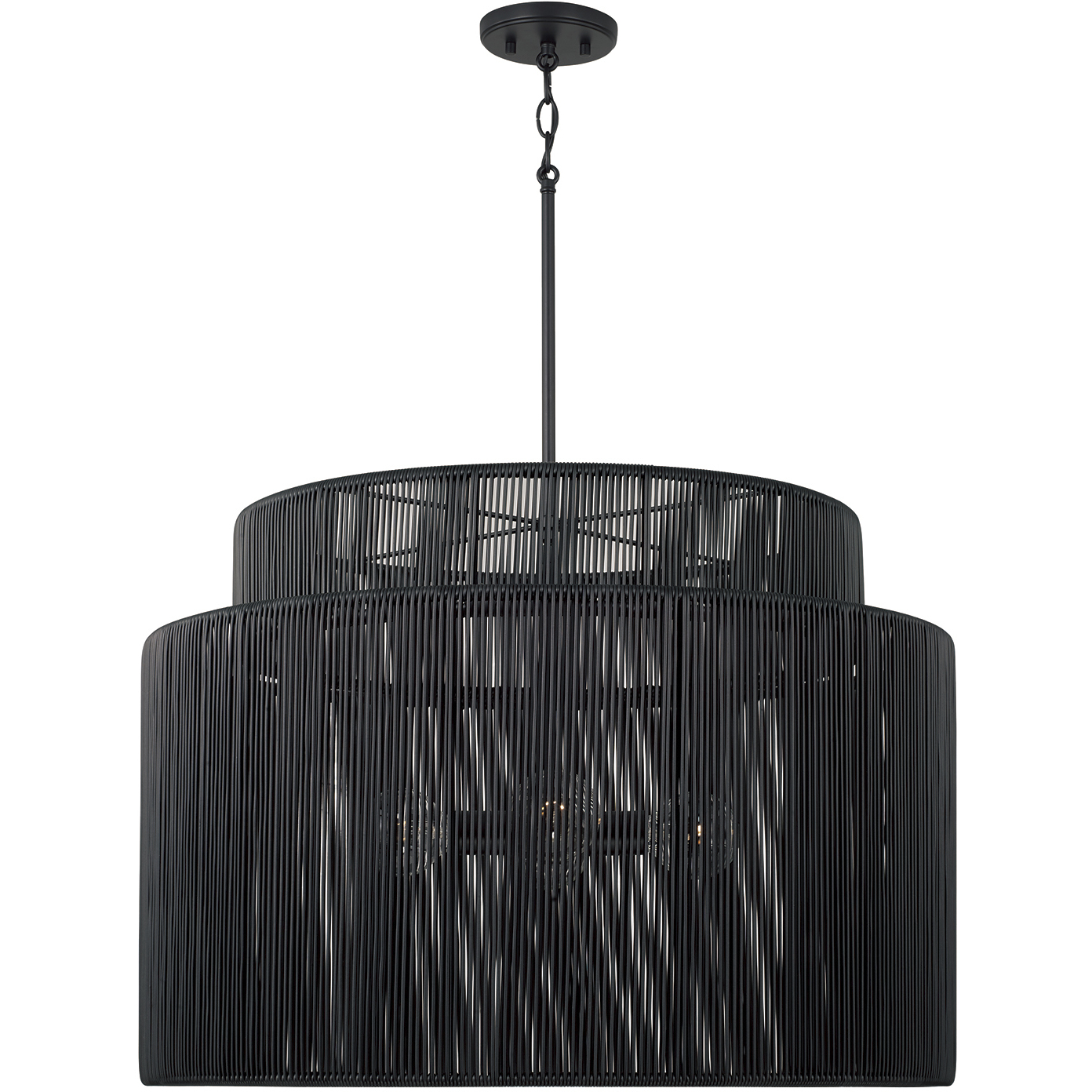 Jasper 4 Light 28.75 inch Oynx and Black Outdoor Hanging Lantern