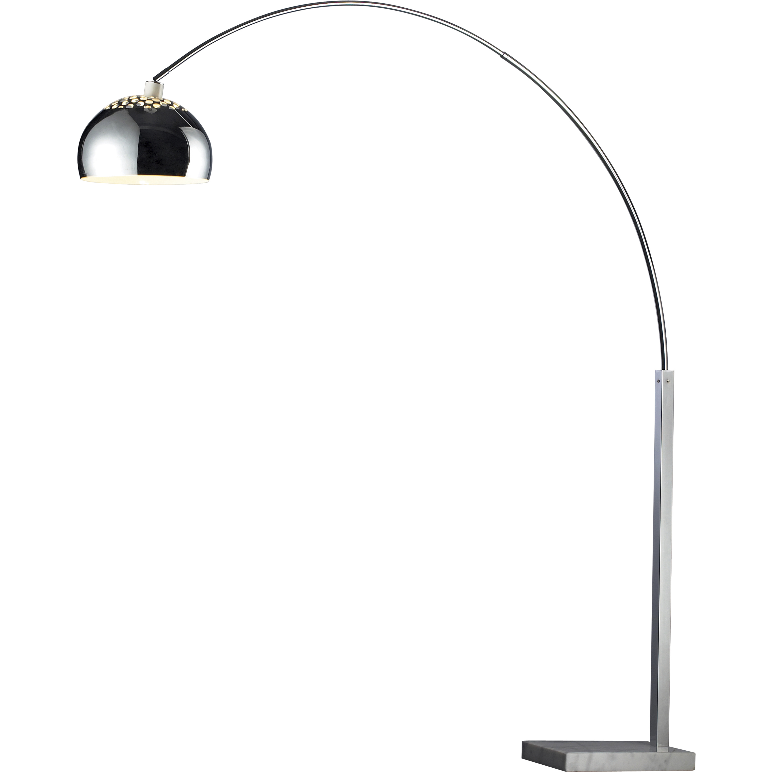 Penbrook 70 inch 100 watt Polished Nickel Floor Lamp Portable Light