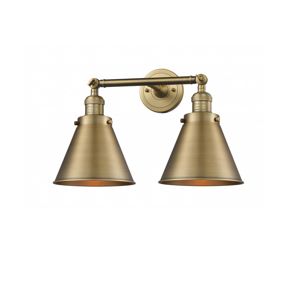 Franklin Restoration Appalachian LED 18 inch Brushed Brass Bath Vanity Light Wall Light, Franklin Restoration