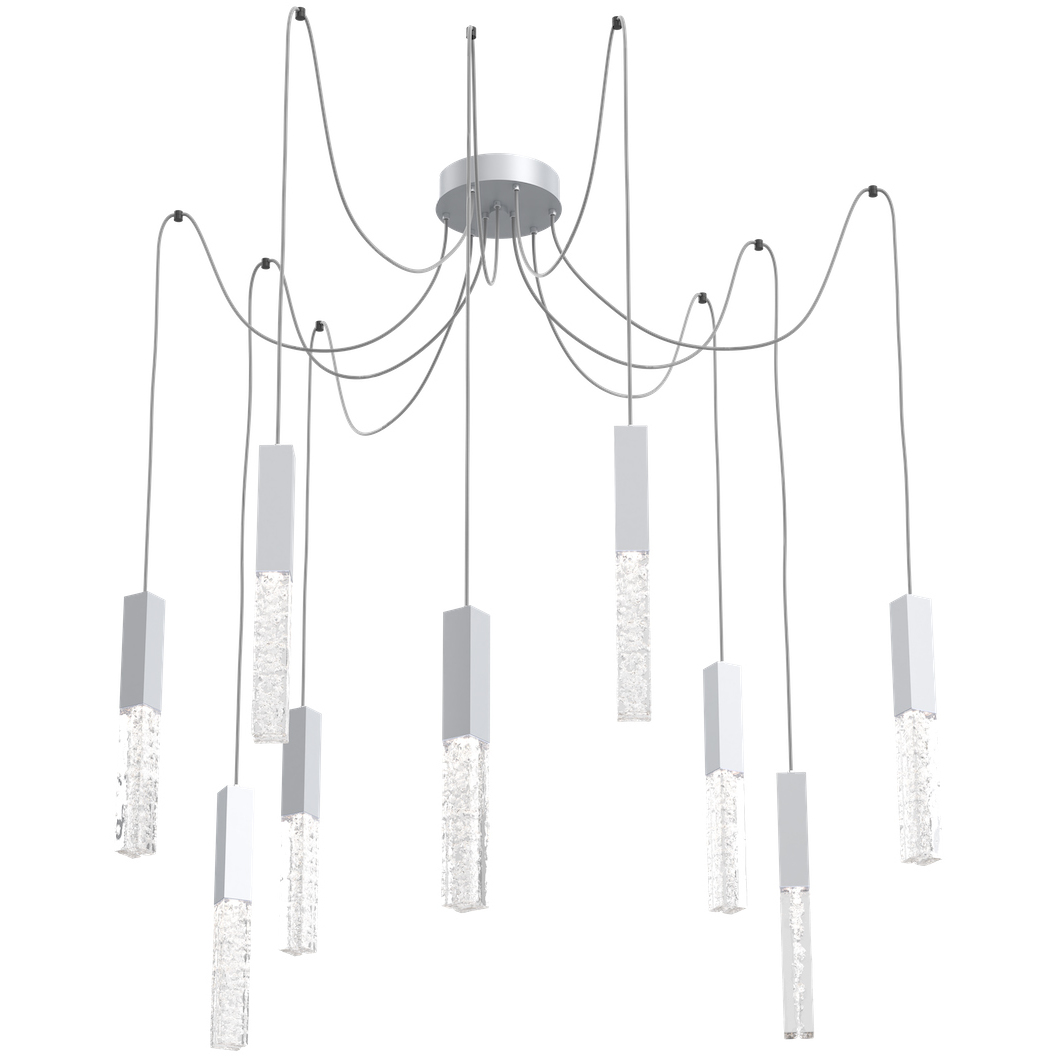 Axis LED 11 inch Classic Silver Swag Multi-Pendant Ceiling Light in 3000K LED