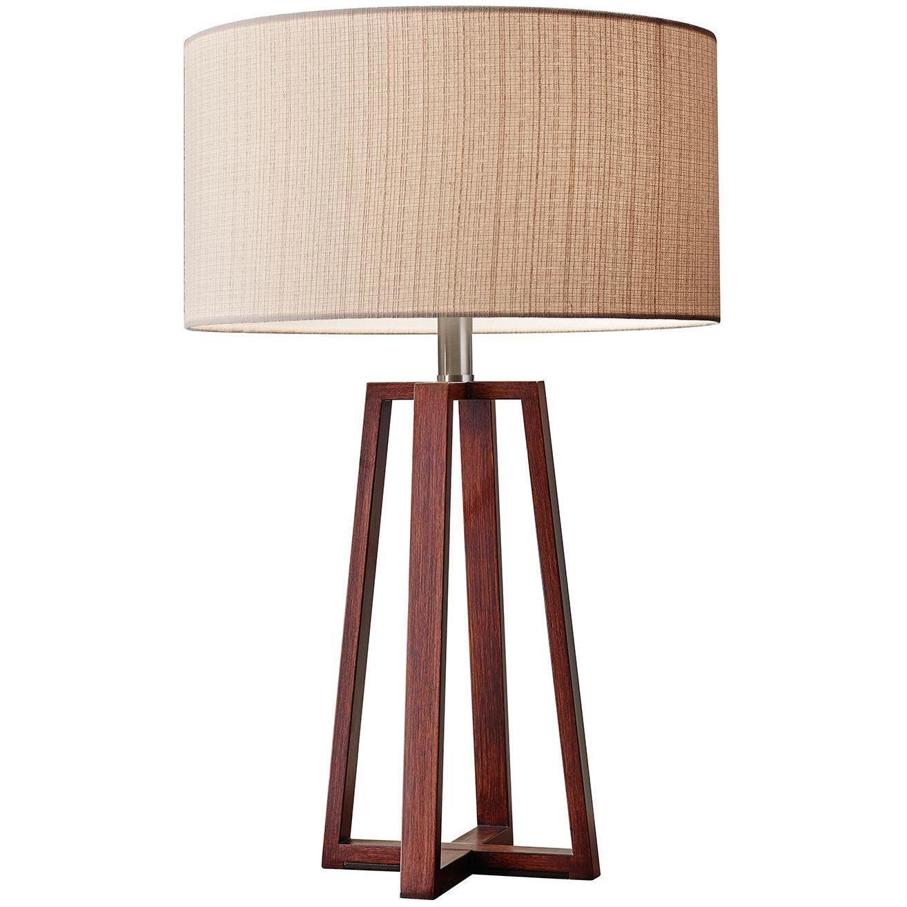 Quinn 24 inch 150.00 watt Walnut Table Lamp Portable Light