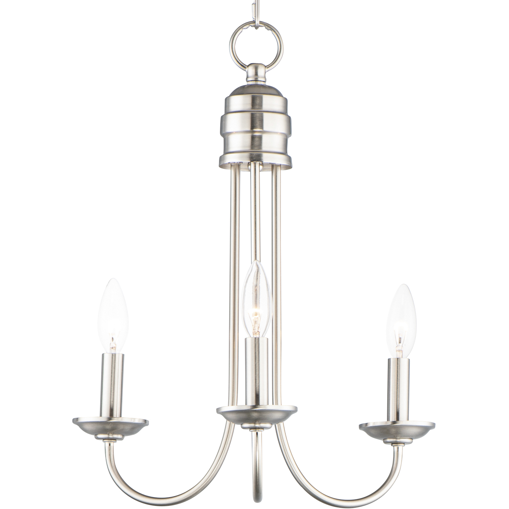 Logan 3 Light 15.5 inch Satin Nickel Multi-Light Pendant Ceiling Light