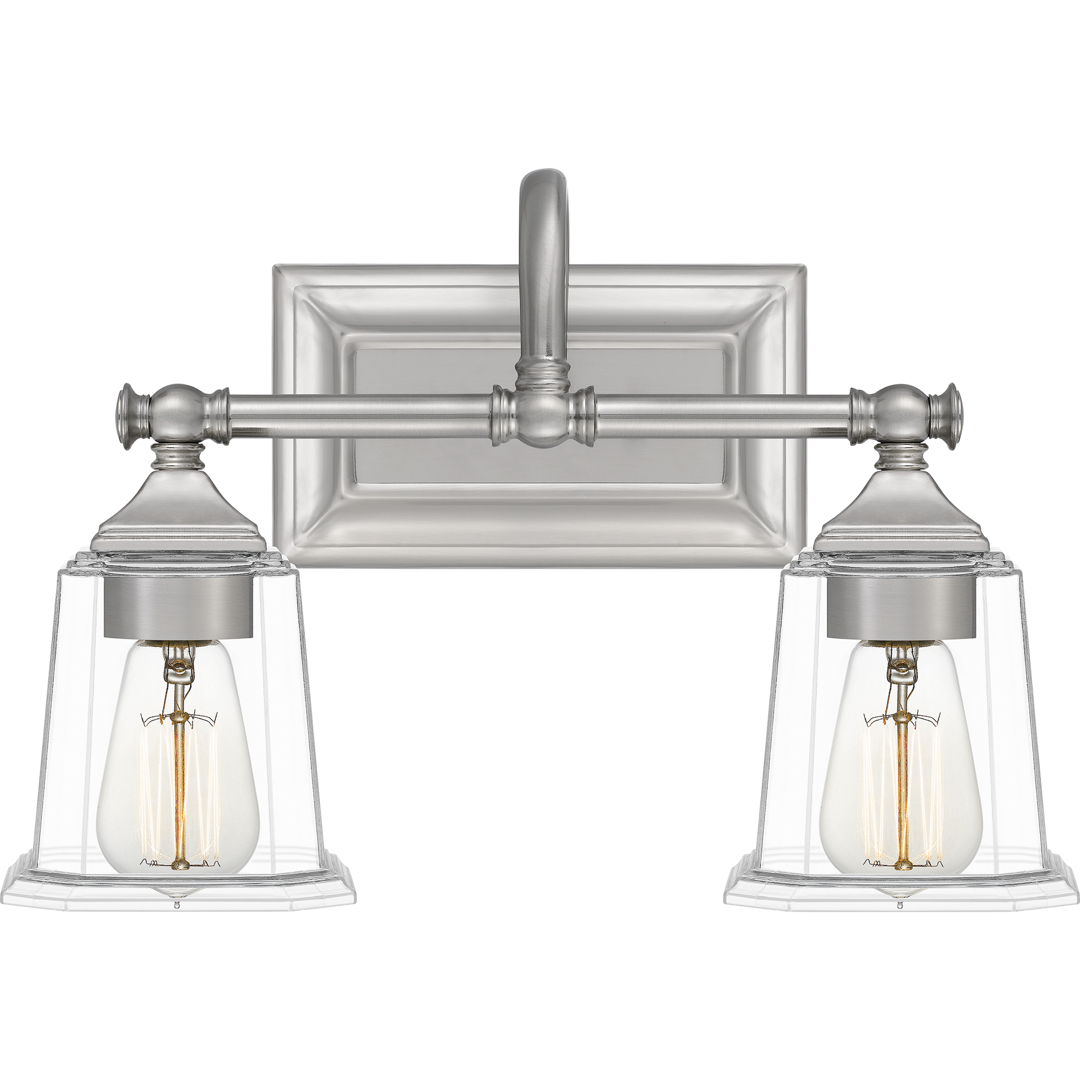 Nicholas 2 Light 15 inch Brushed Nickel Bath Light Wall Light