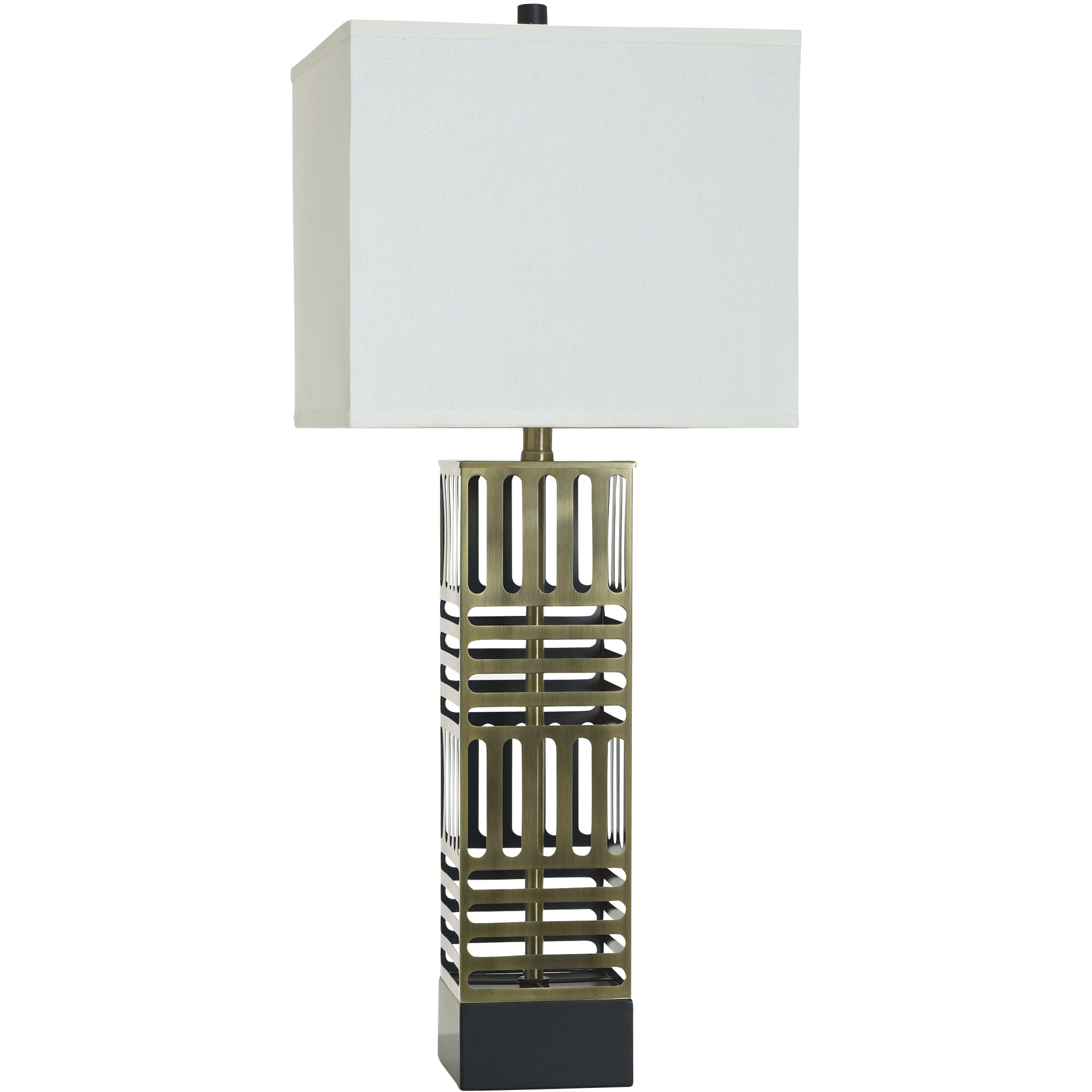 Orion 34.75 inch 100.00 watt Brass and Black Table Lamp Portable Light