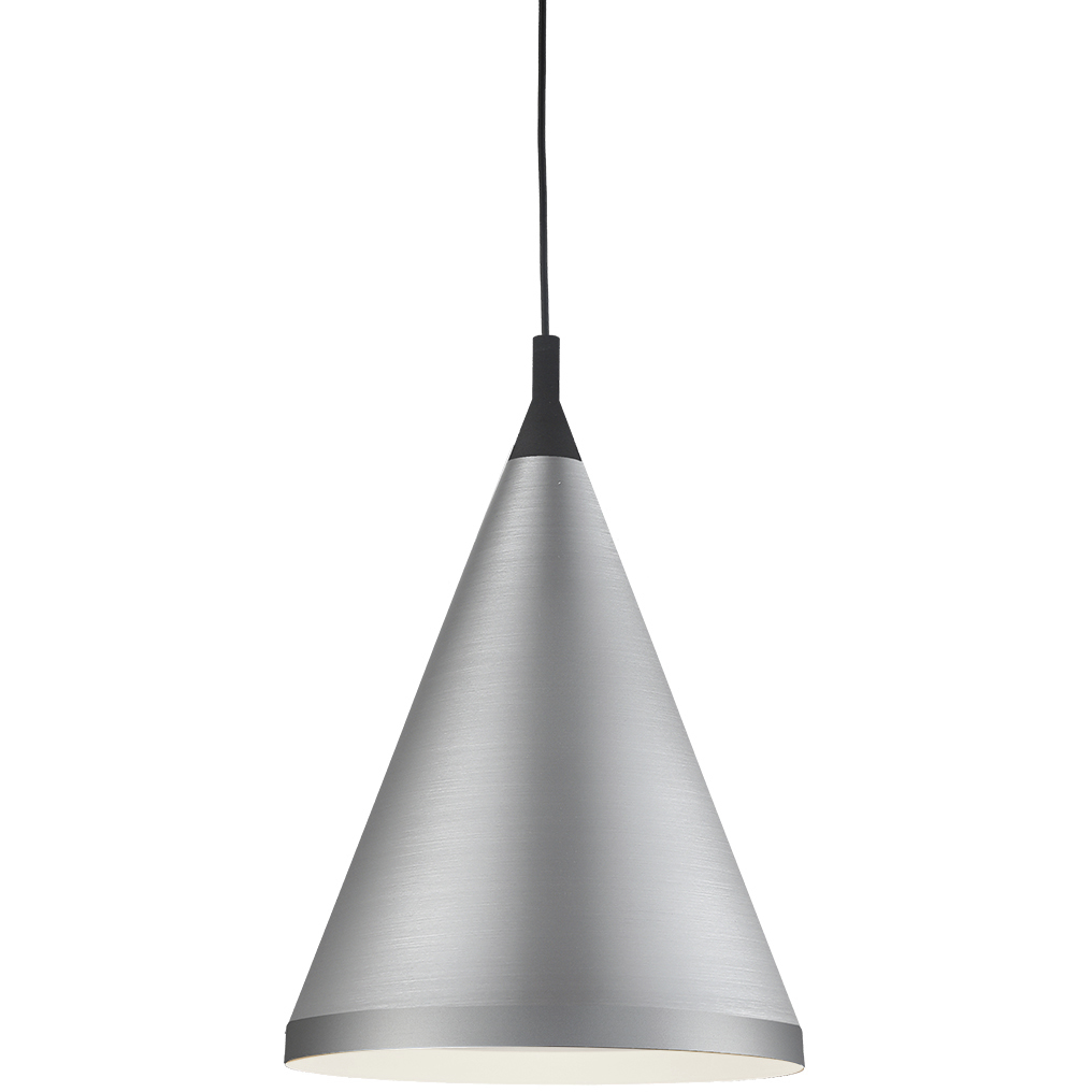 Dorothy 1 Light 16 inch Brushed Nickel with Black Detail Pendant Ceiling Light
