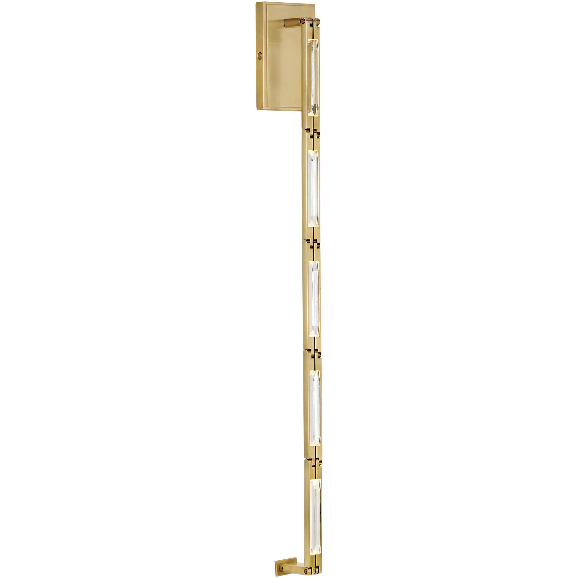 Sean Lavin Catena Sconce Wall Light in 3000K, Hand Rubbed Antique Brass