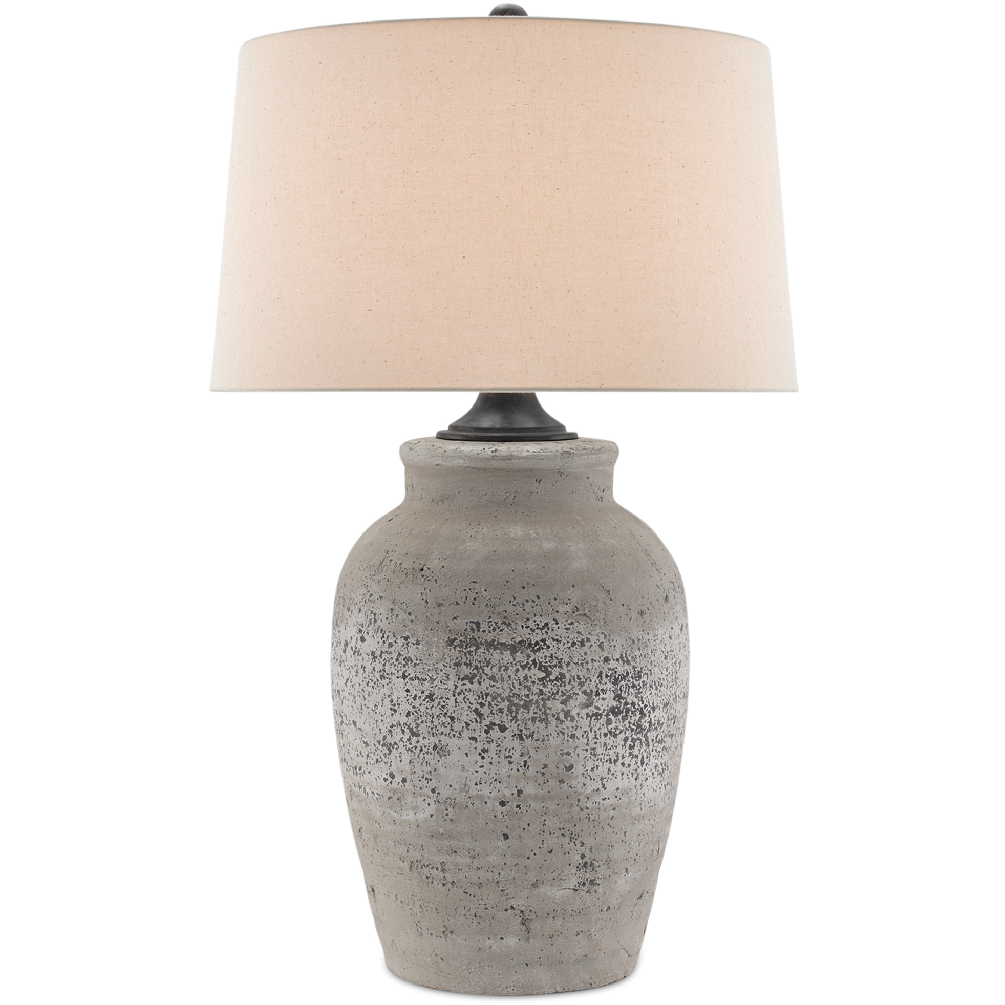 Quest 35 inch 150 watt Rustic Gray/Aged Black Table Lamp Portable Light
