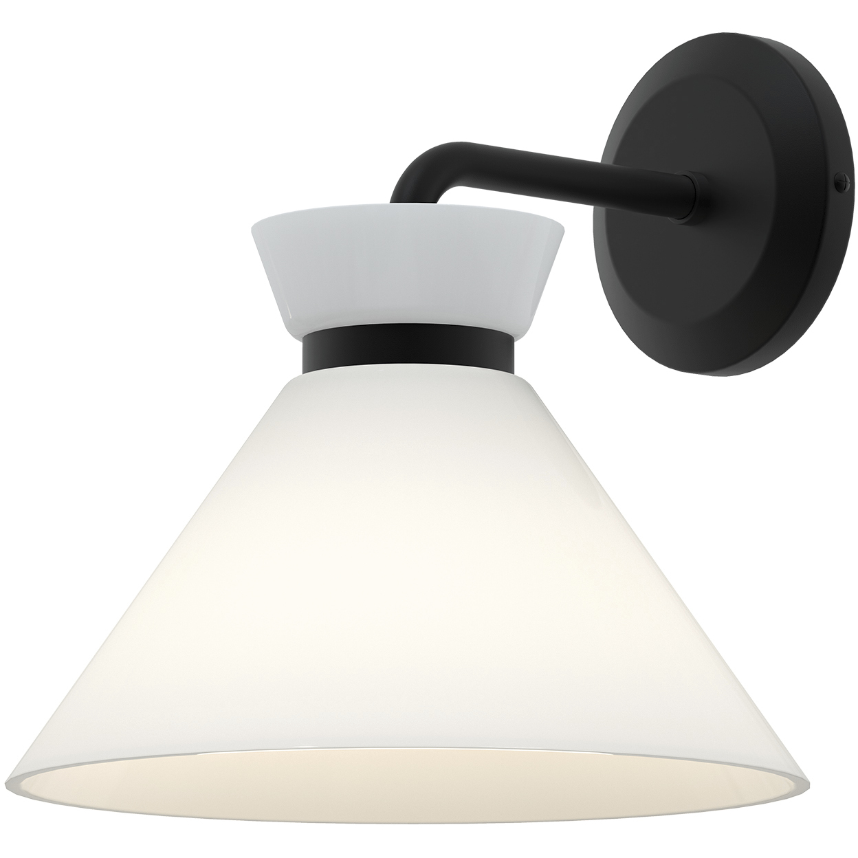 Alora Mood Halston 1 Light 8 inch Matte Black Wall/Vanity Light Wall Light