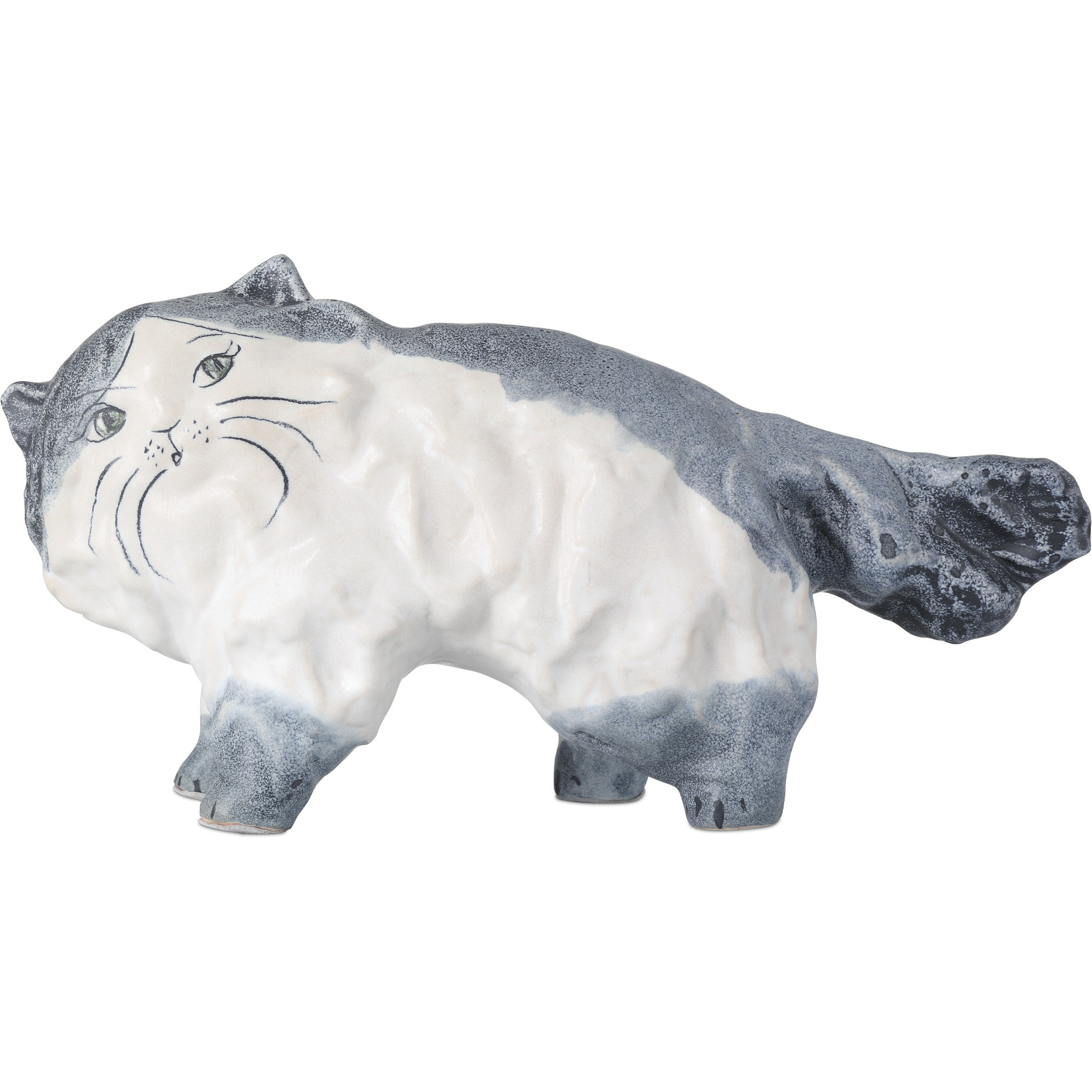 Siamese Cat Grayish Blue and Off-White Object