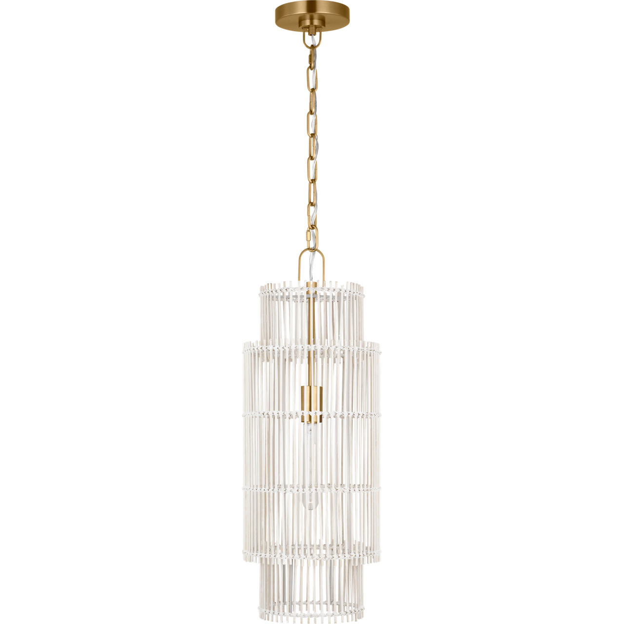 ED Ellen DeGeneres Elio 1 Light 10 inch Burnished Brass Hanging Shade Ceiling Light